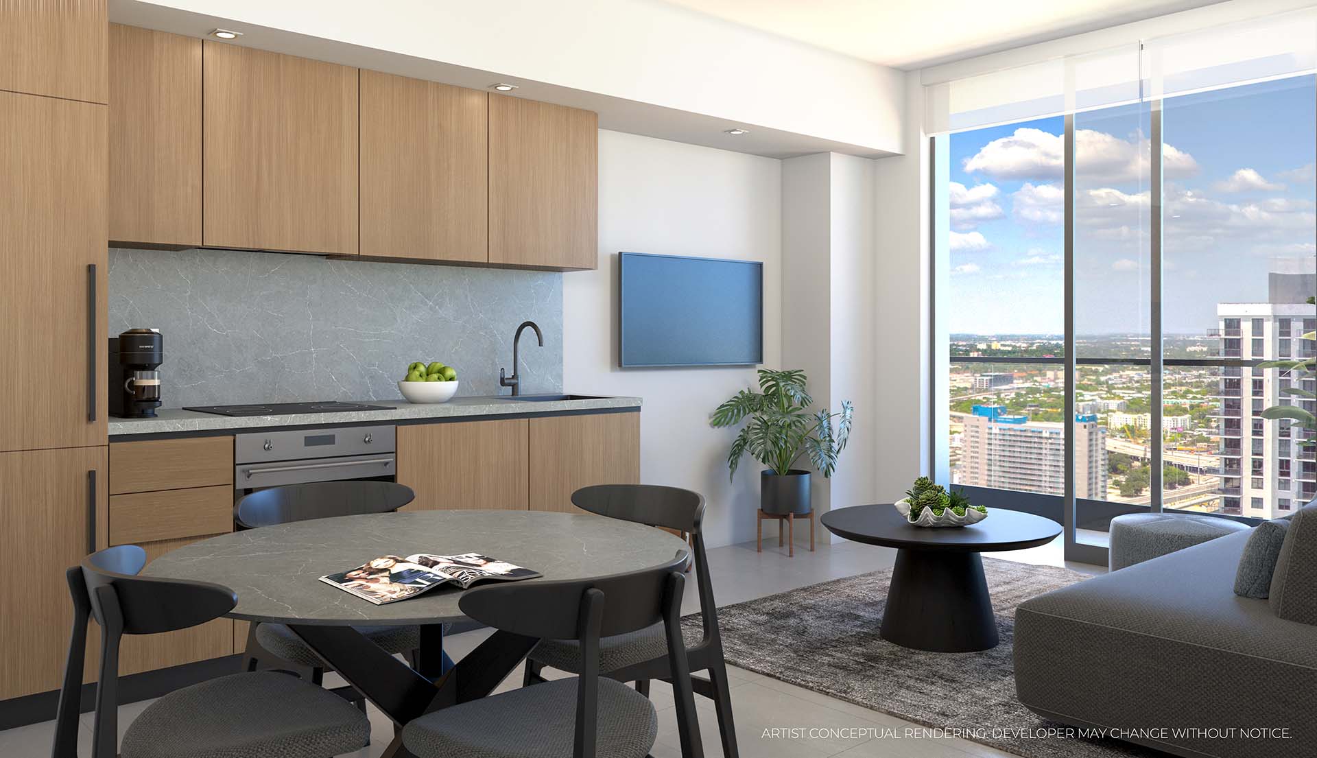501 First Residences Living Room