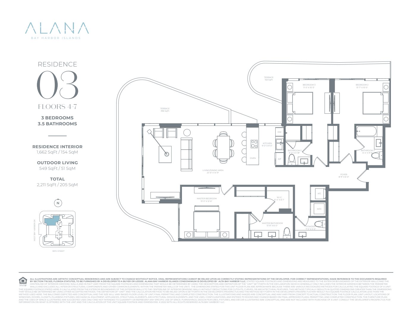 Alana Bay Harbor Floorplan Plan 03/47