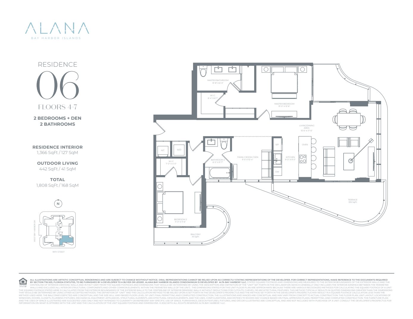 Alana Bay Harbor Floorplan Plan 06/47