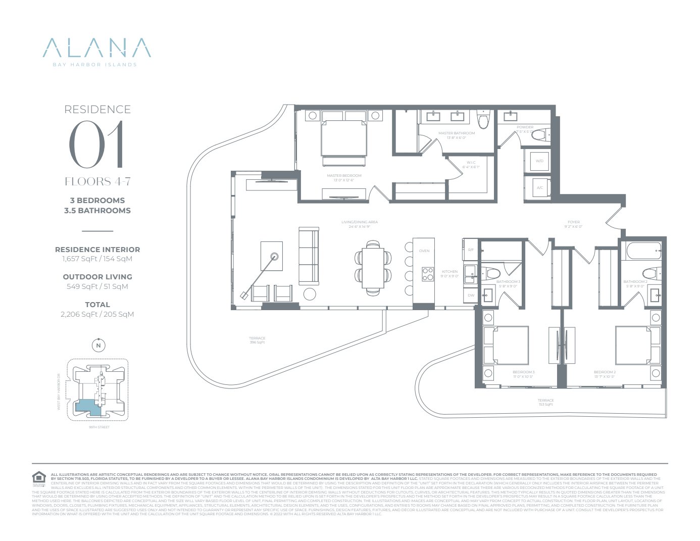 Alana Bay Harbor Floorplan Plan 01/47