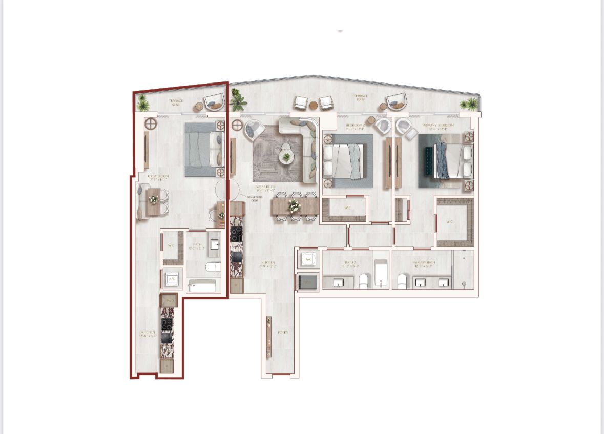 Residence 03/04 Lockout Floor Plan