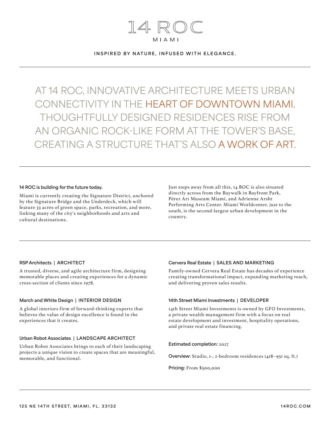 Residence Floor Plans