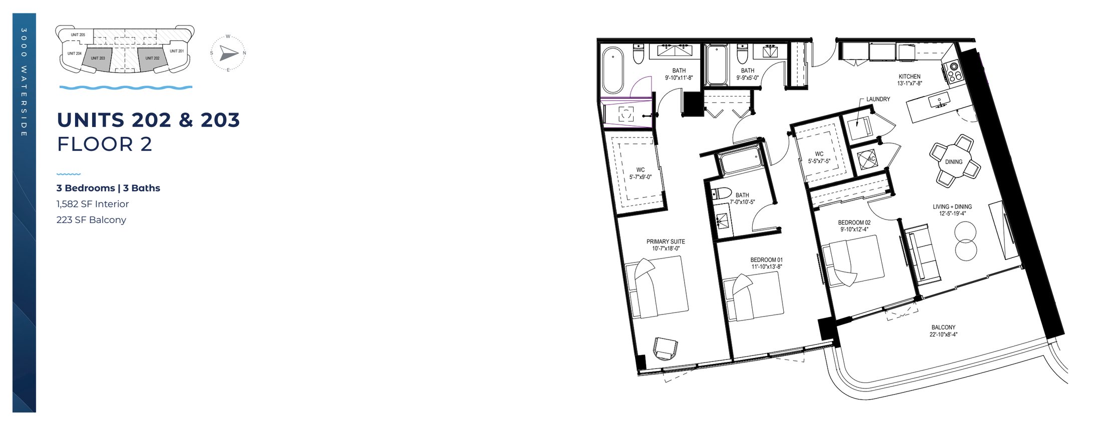 Waterside Floorplans 202:203