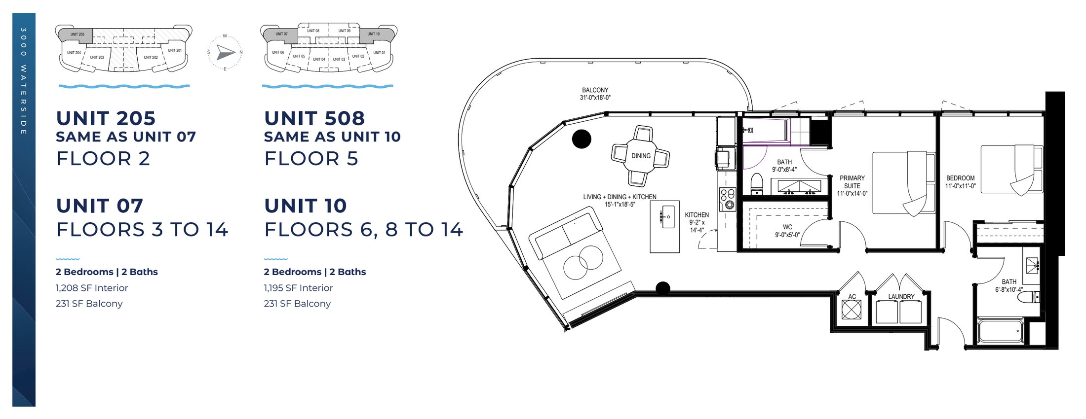 Waterside Floorplans 205:07:508:10
