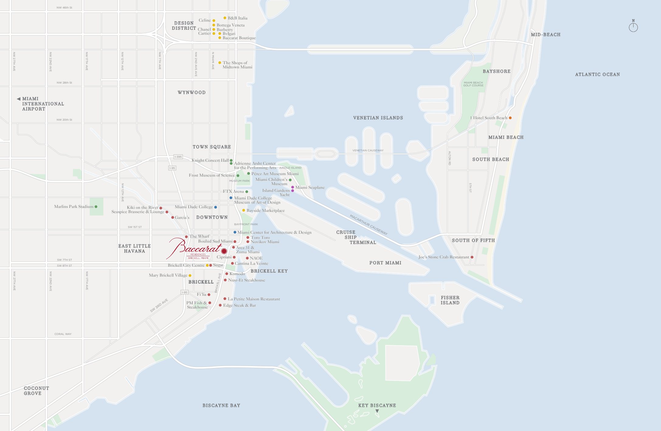 Brickell Waterfront Map