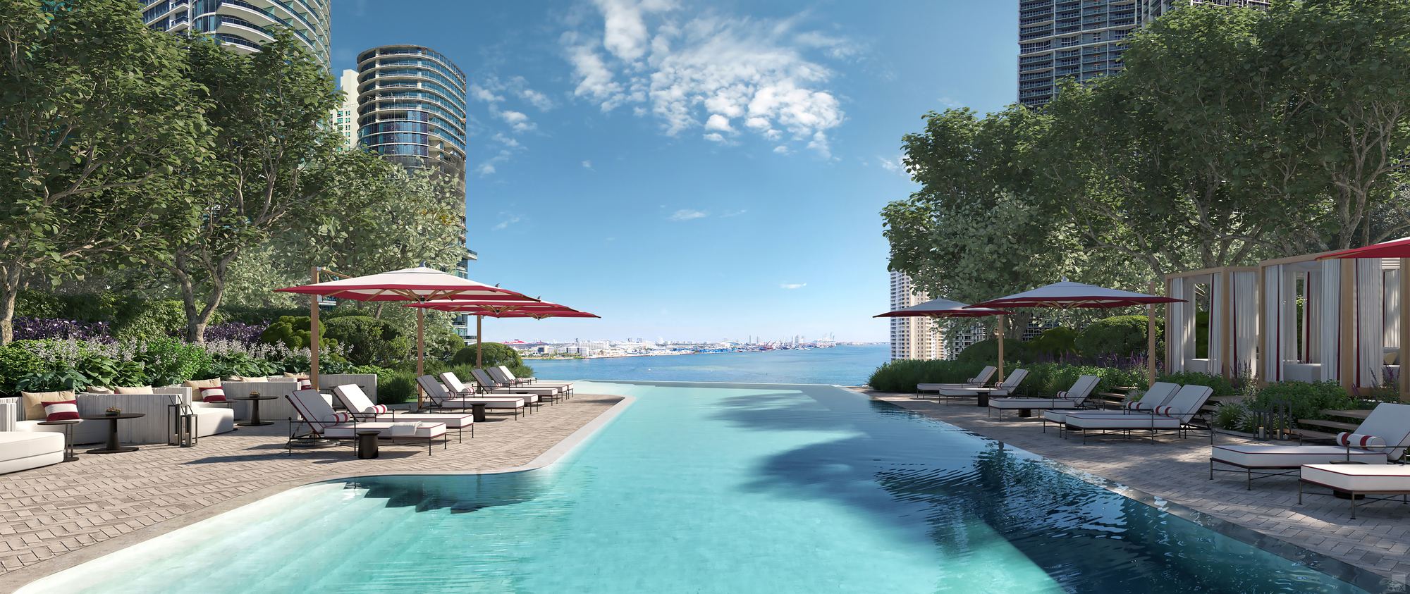 Baccarat Residences Pool Deck