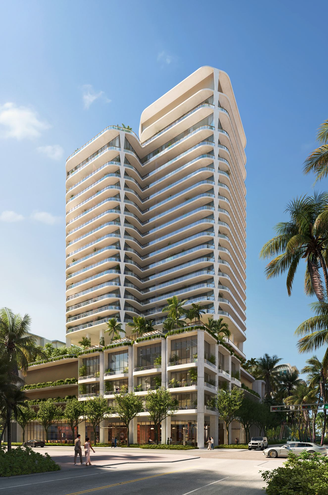 Banyan Tree Residences West Palm Beach new construction condo project exterior Downtown West Palm Beach, West Palm Beach, FL