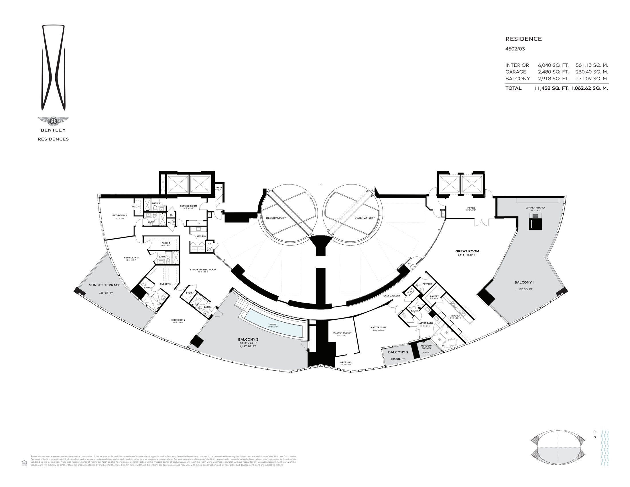 Bentley Residences Combo Floor Plan