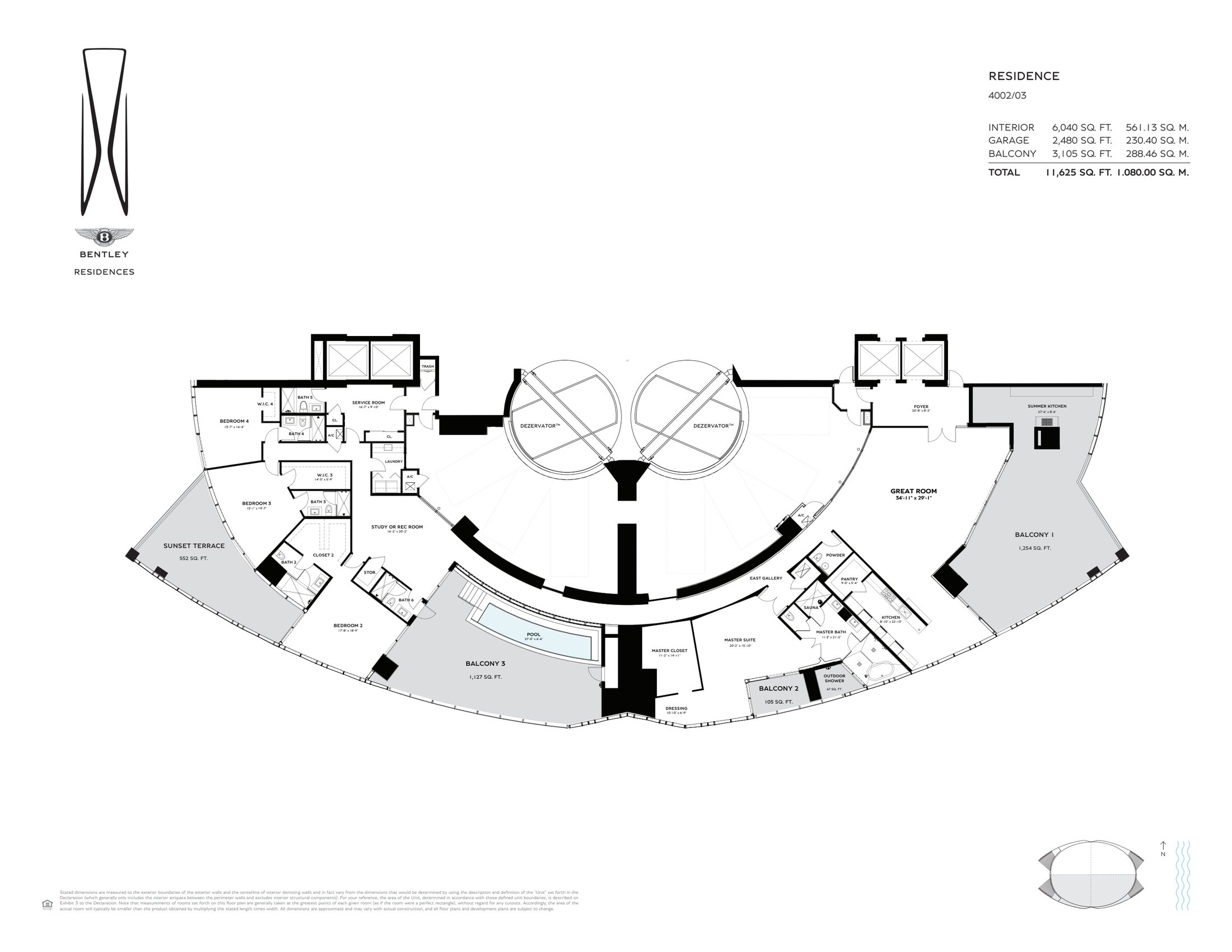 Bentley Residences Combo Floor Plan