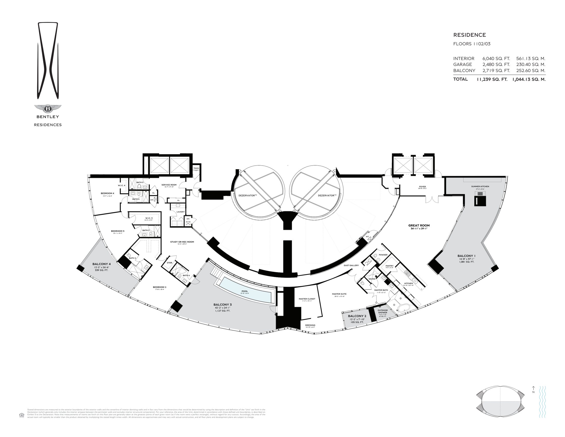 Bentley Residences Combo Floor Plan