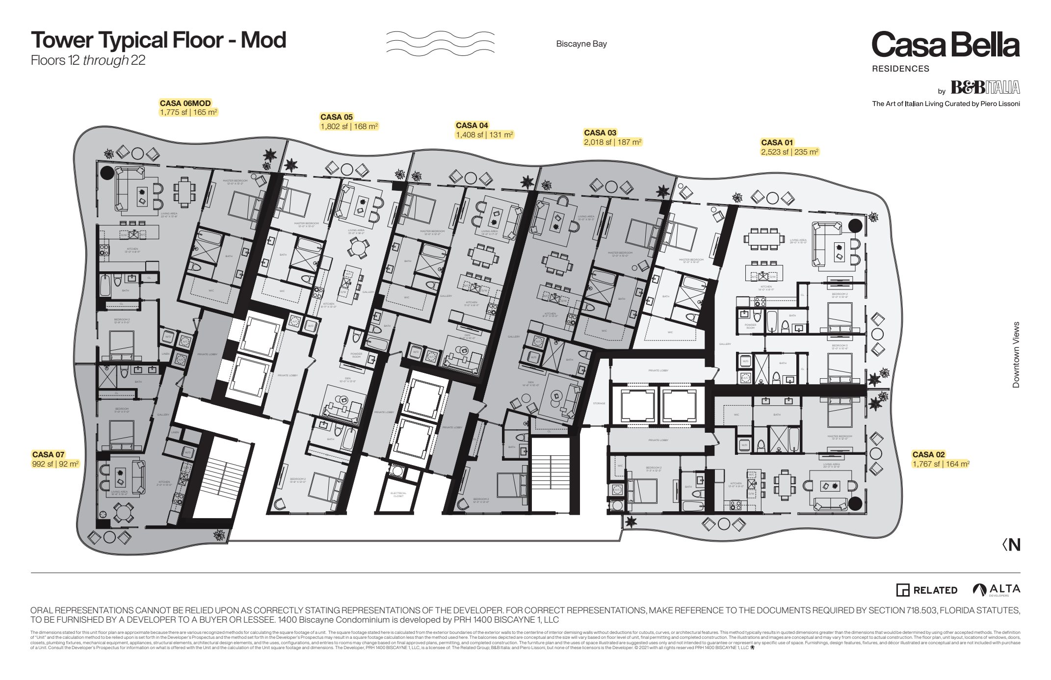 Casa Bella Key Plans Typical Floor Mod