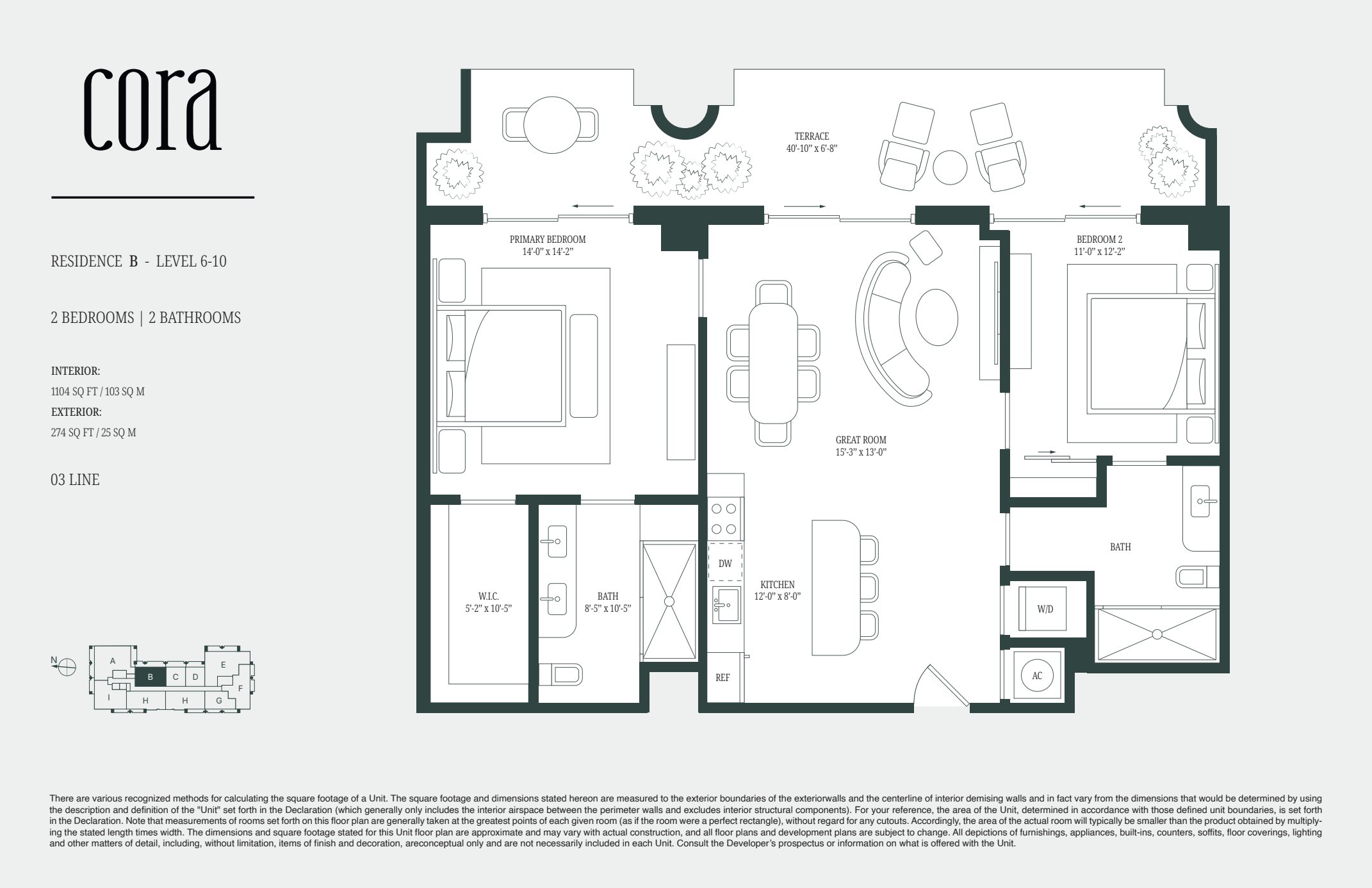 B 03 (lev 10) Floor Plan