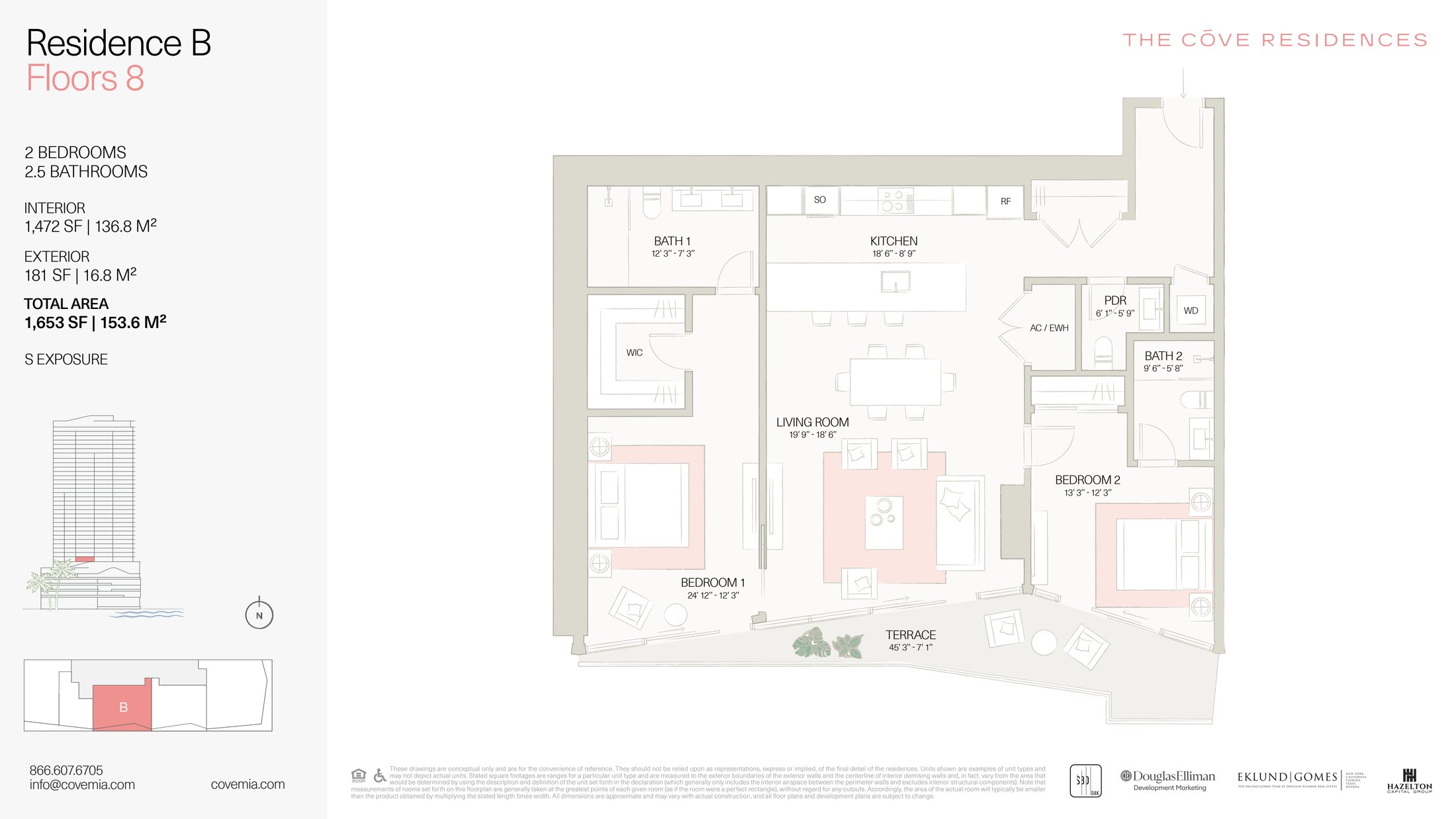 Res B Floor 2beds+2 Bath