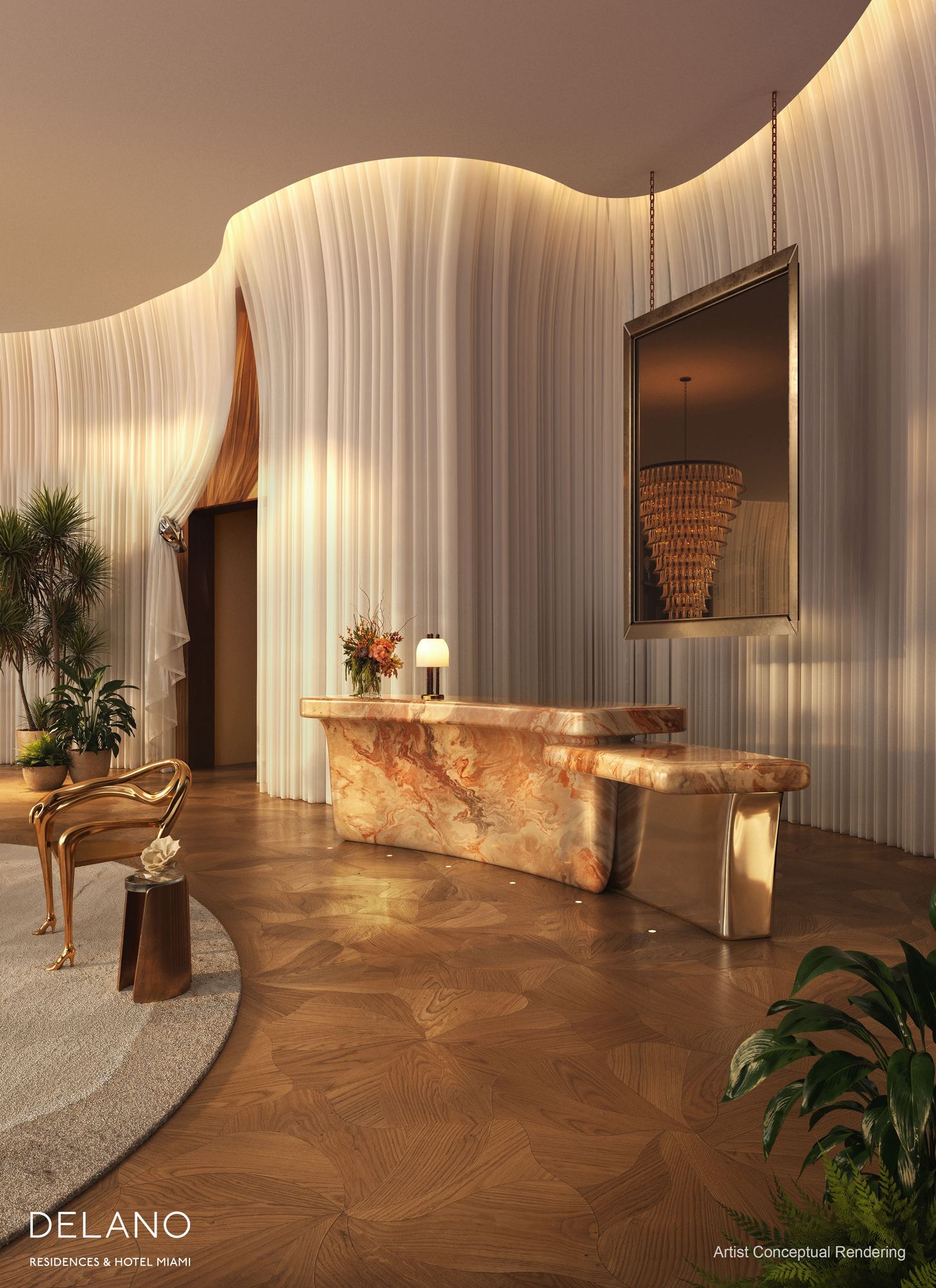 Delano Residences & Hotel Miami Lobby