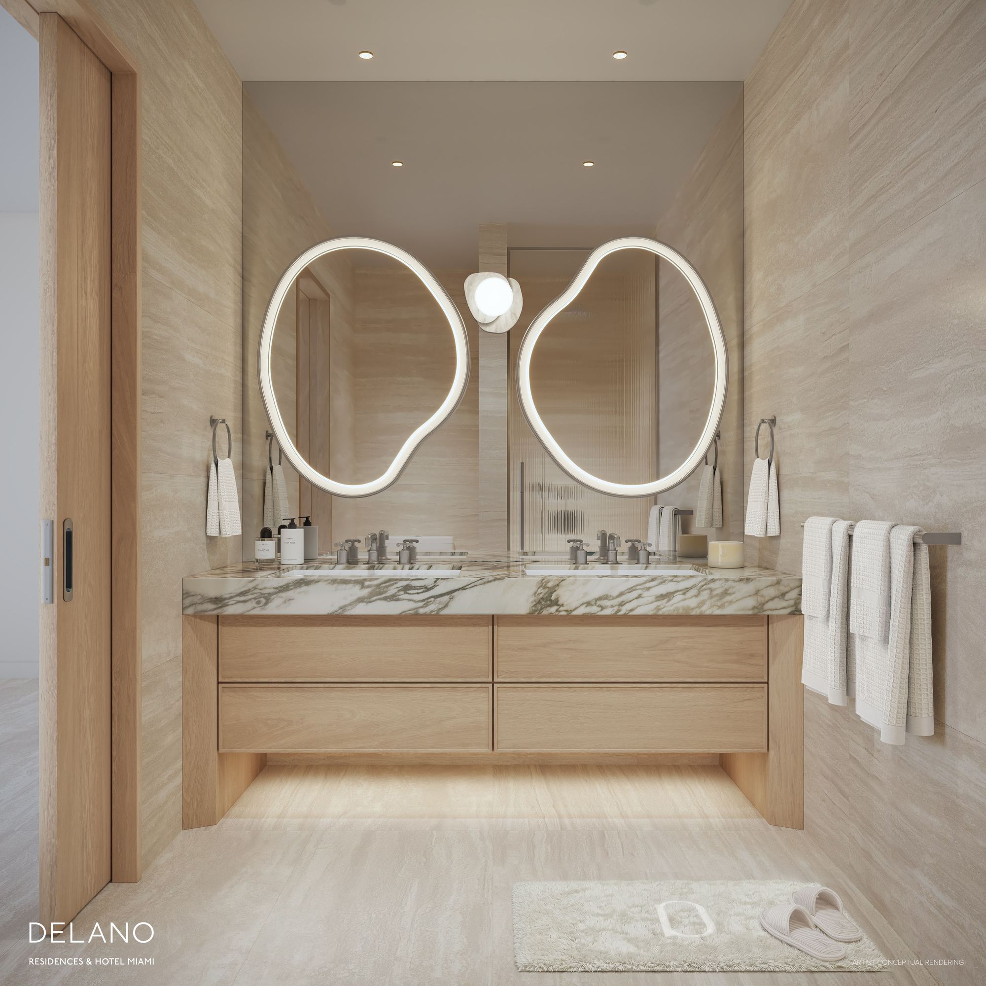 Delano Residences & Hotel Miami Residence Primary Bath