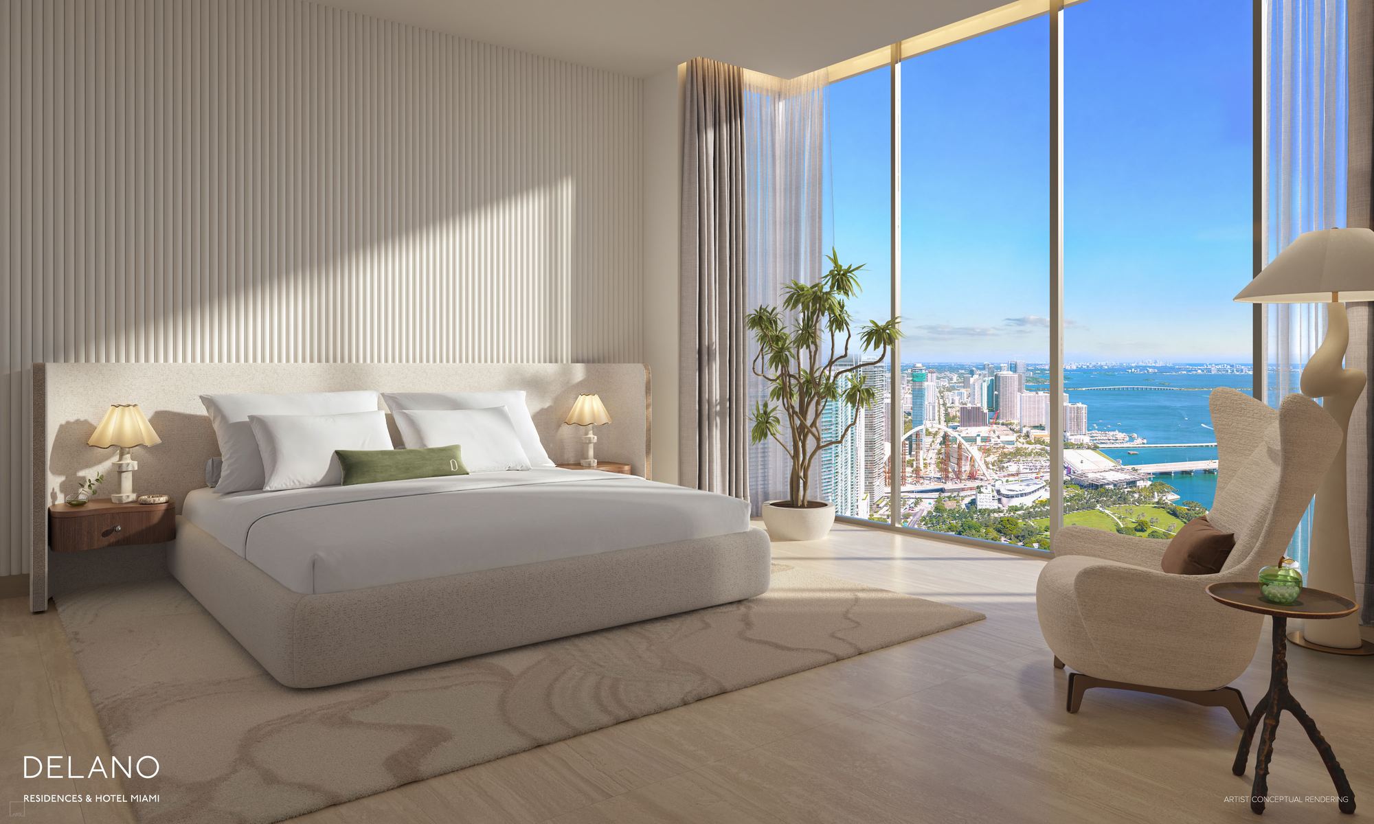 Delano Residences & Hotel Miami Bedroom
