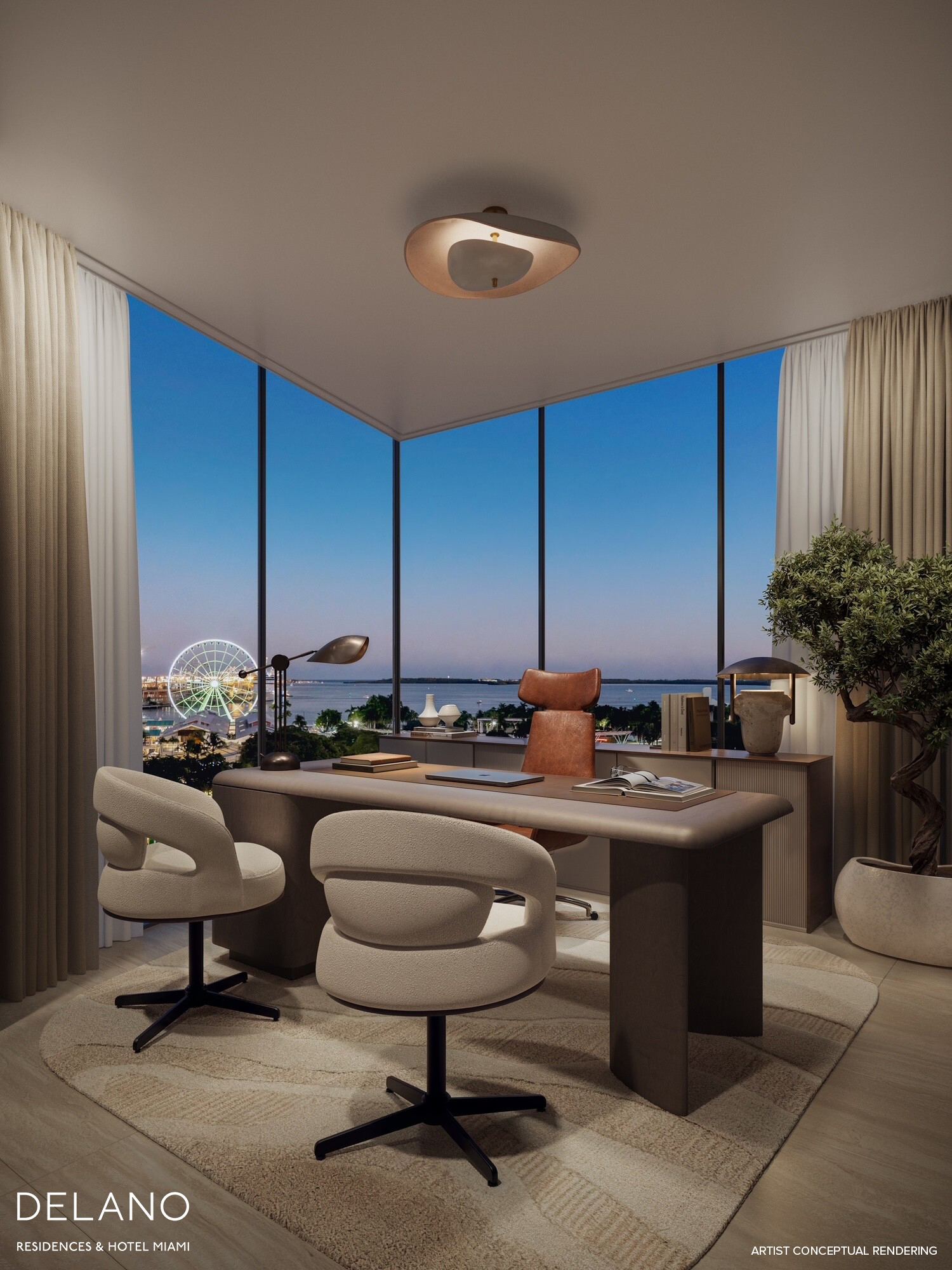 Delano Residences & Hotel Miami Deeded Private Office Suite