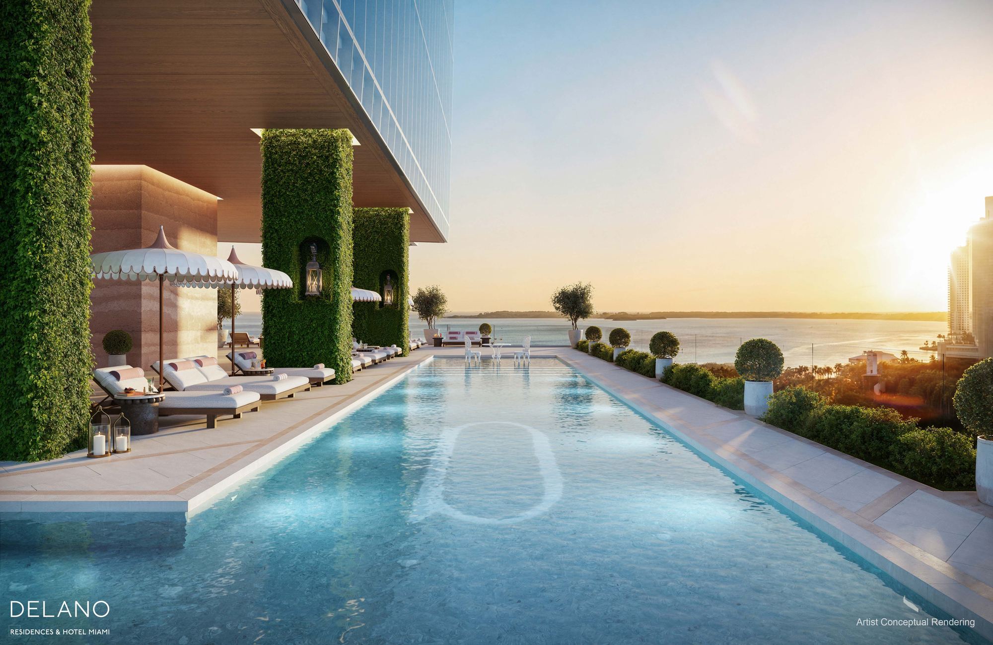 Delano Residences & Hotel Miami Pool Deck