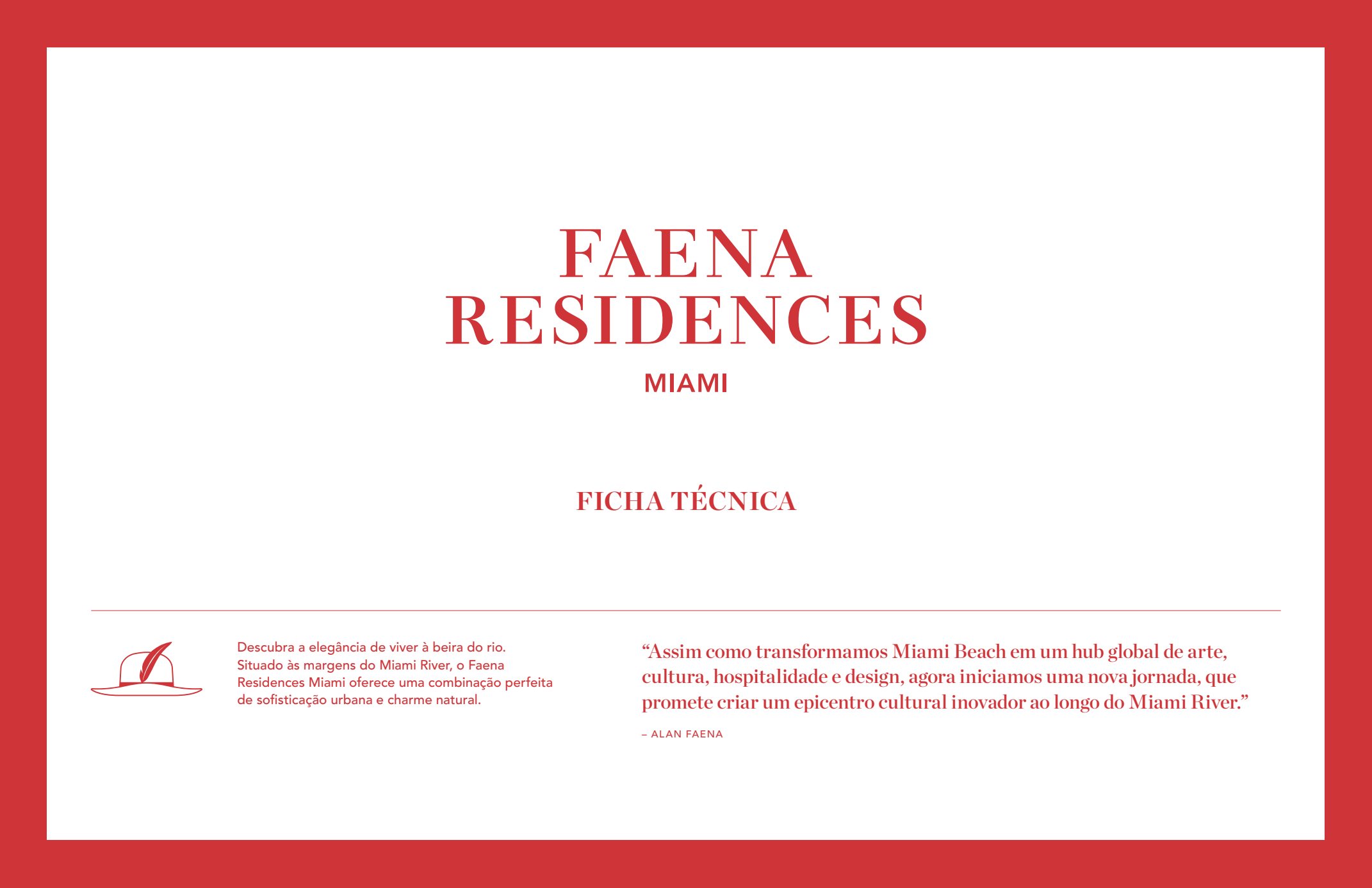 Faena Residences Miami Fact Sheet Por Unbranded
