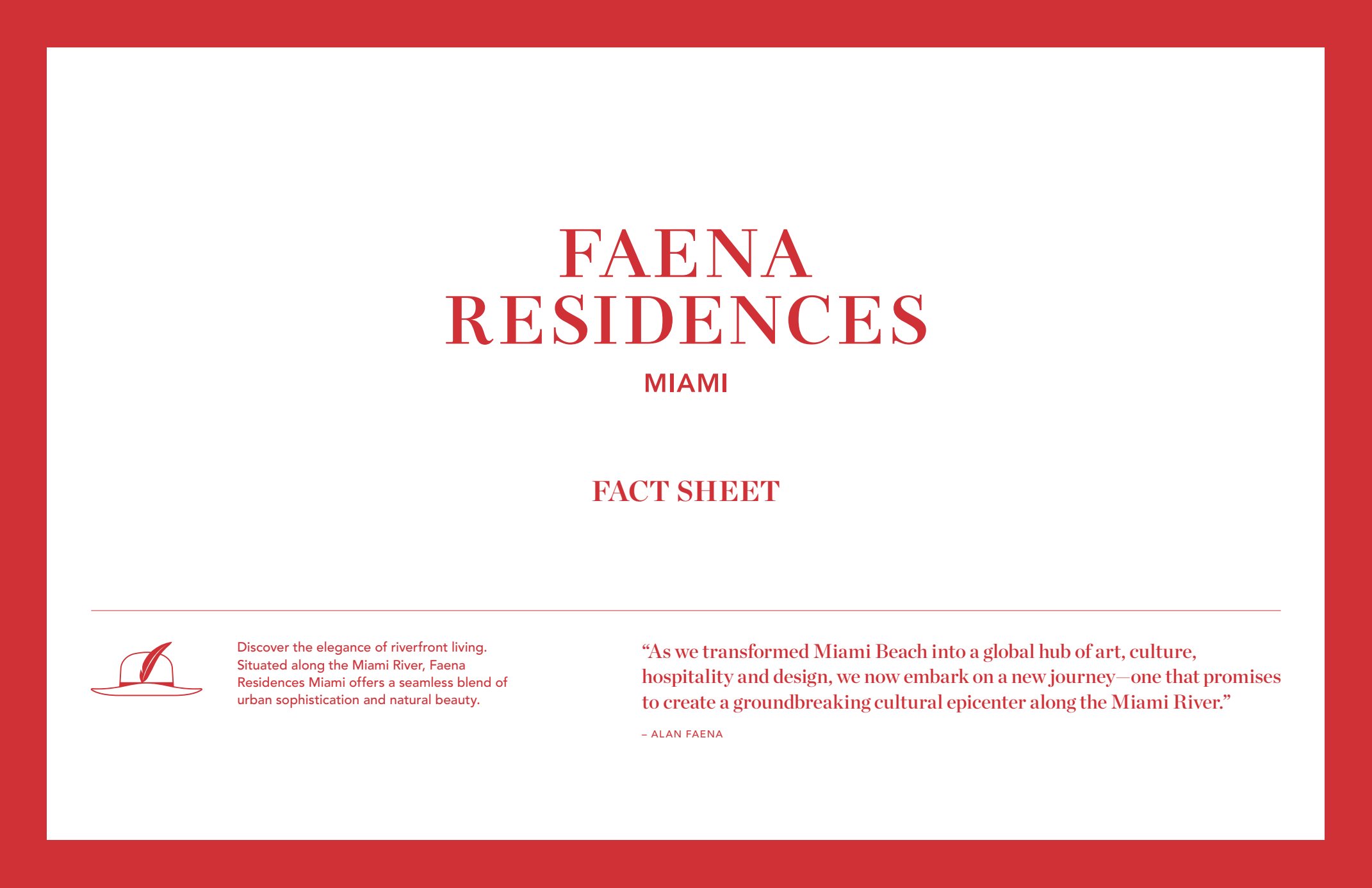 Faena Residences Miami Fact Sheet Eng Unbranded