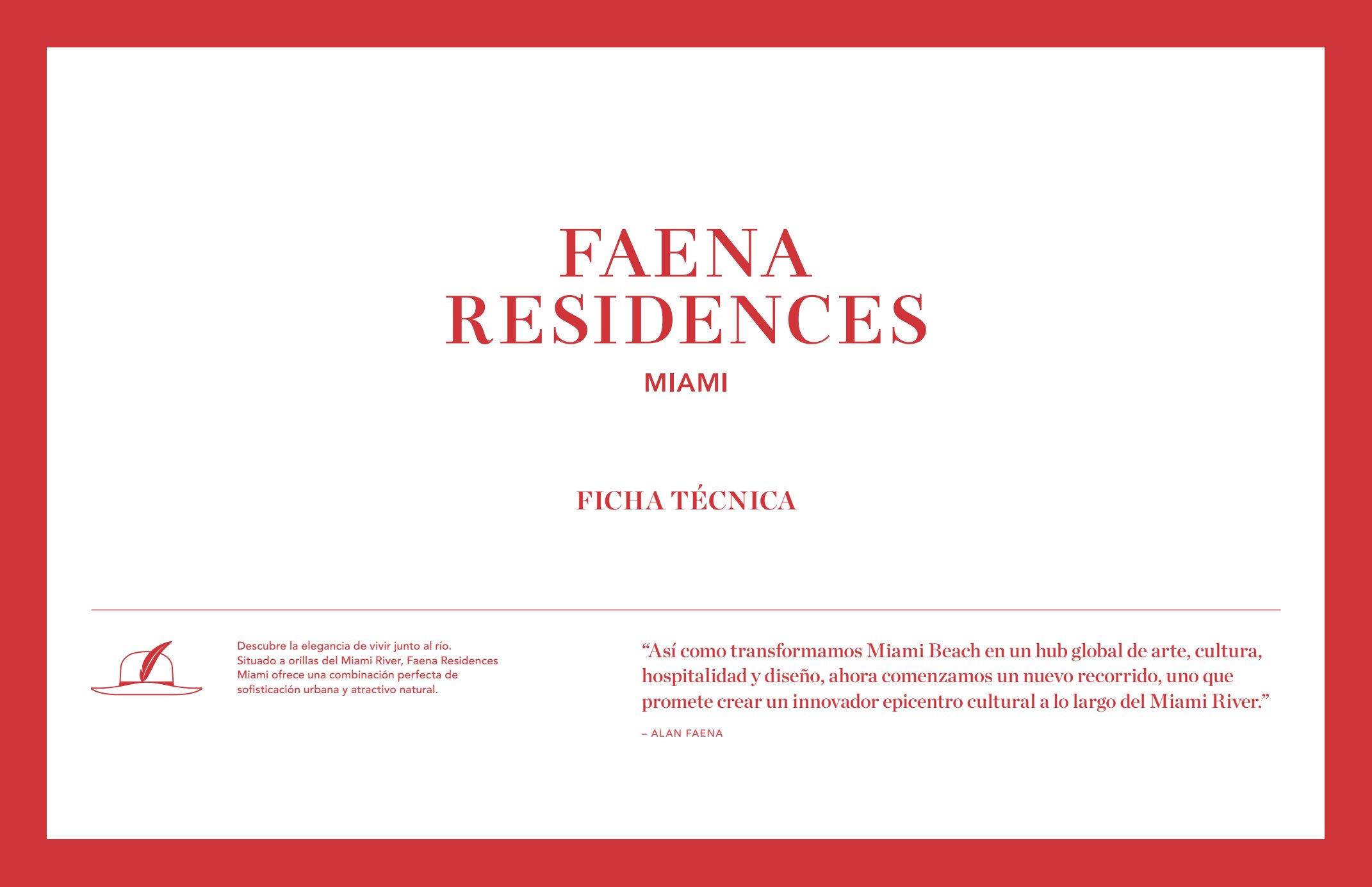 Faena Residences Miami Fact Sheet Esp Unbranded