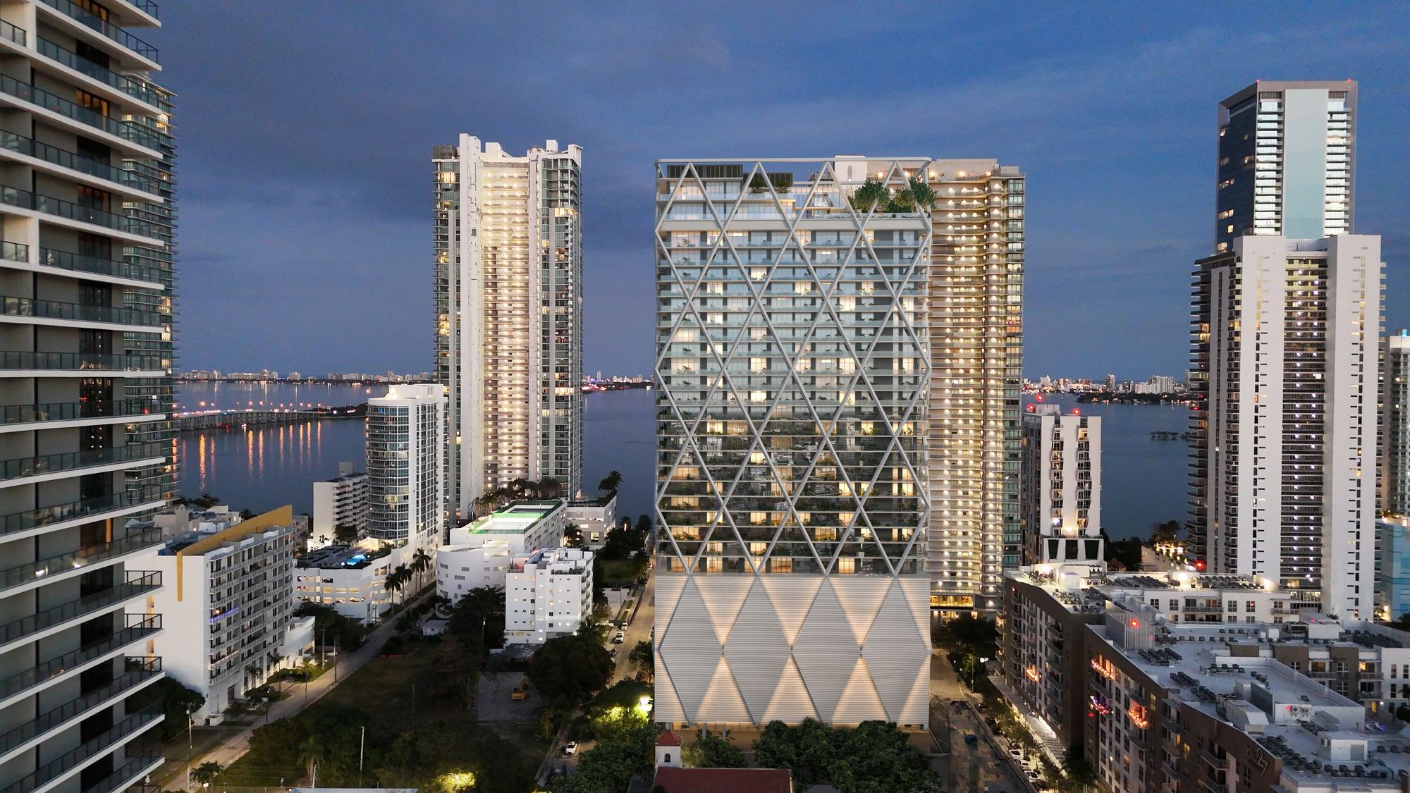 HQ RESIDENCES Head On Night View
