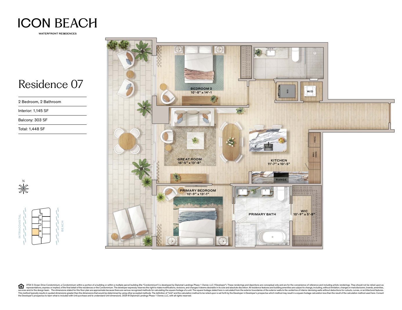 07 Residences Icon Beach Floorplan Digital Color