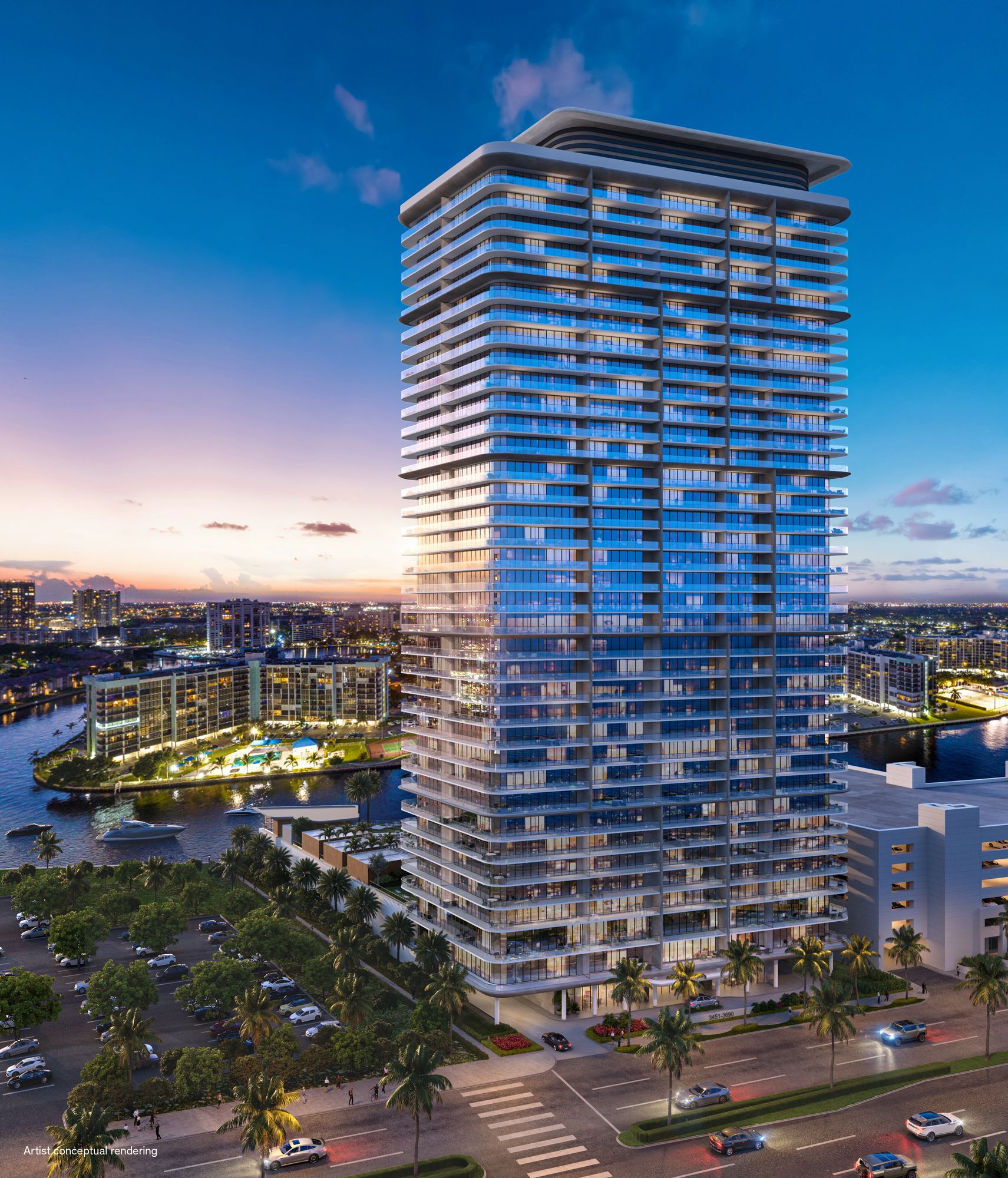 Icon Beach Related Diplomat 02 Aerial Looking Downtown 02
