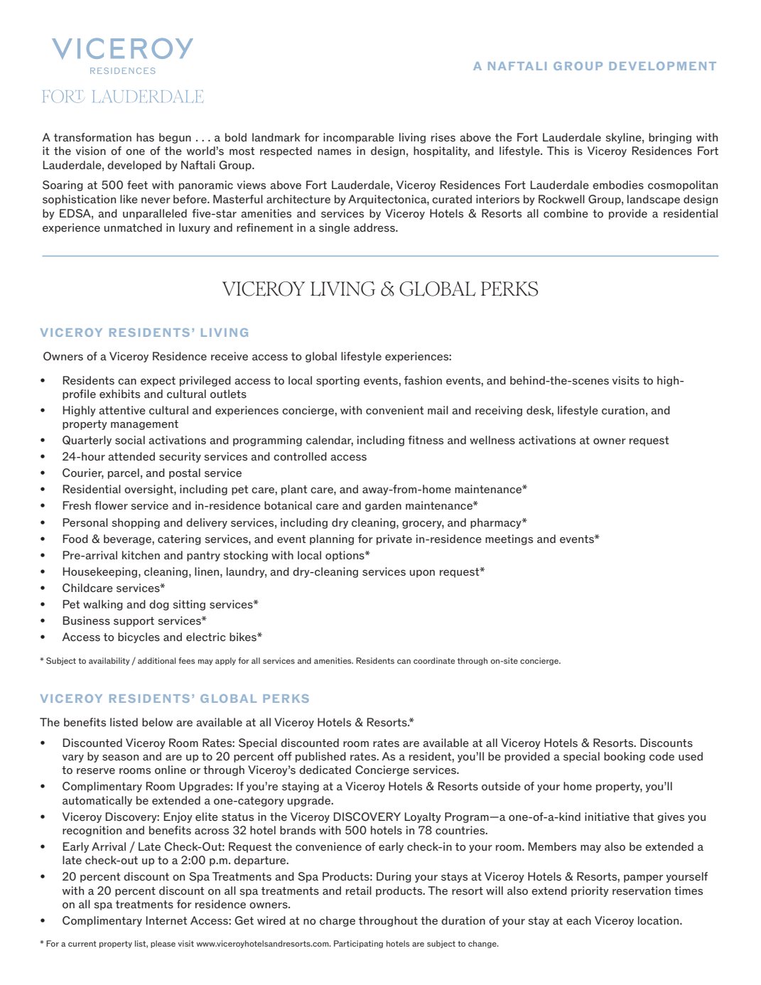 Viceroy Fact Sheet Unbranded