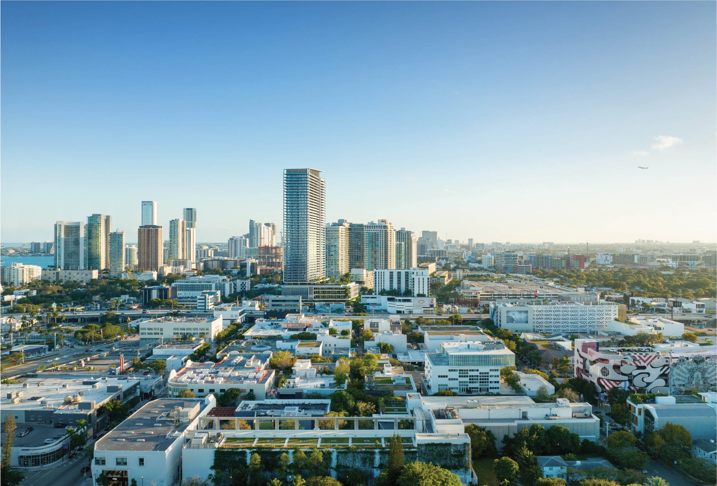 Jean-Georges Miami Tropic Residences Miami Design District Aerial