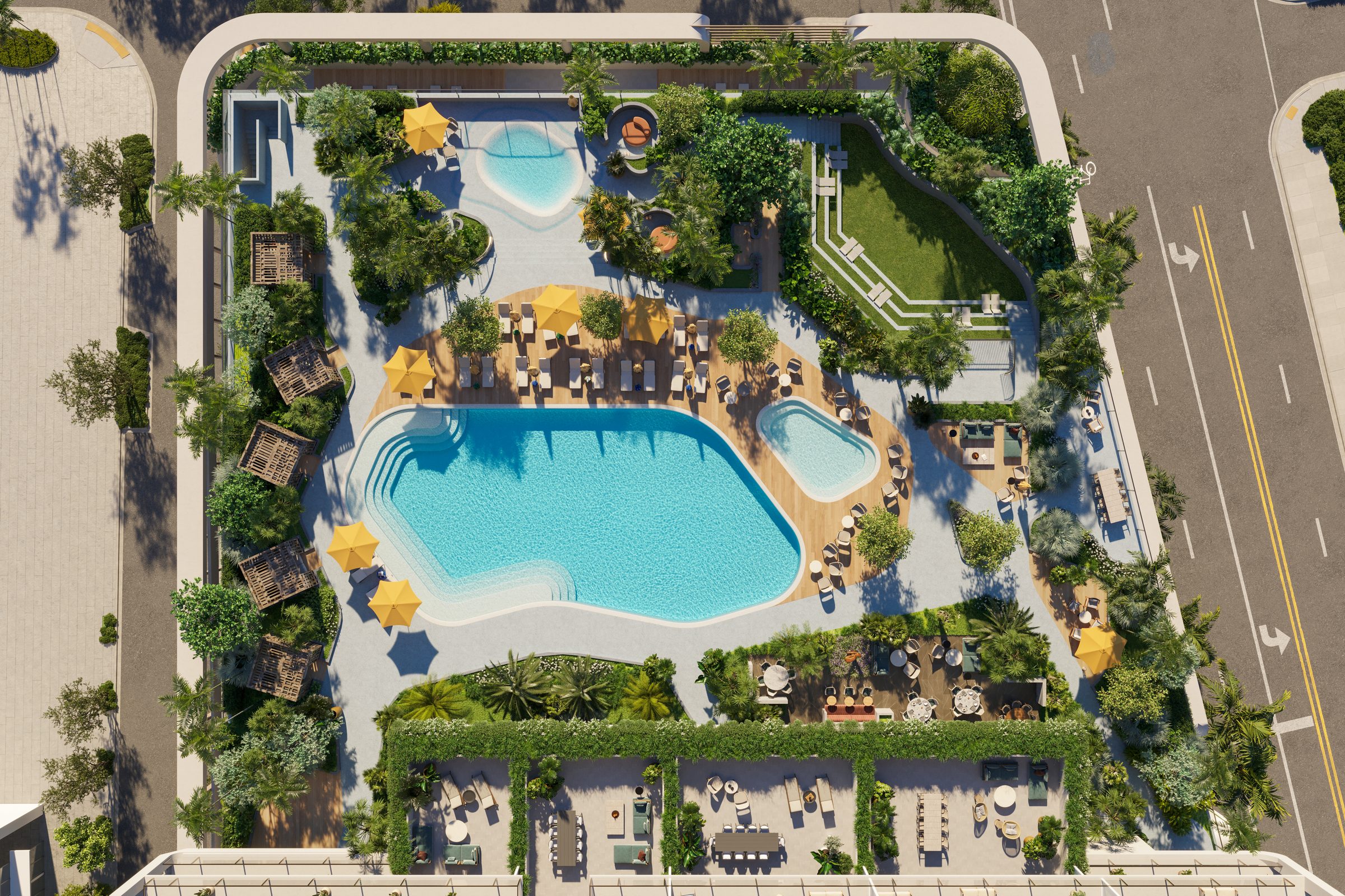 Jean-Georges Miami Tropic Residences Pool Deck
