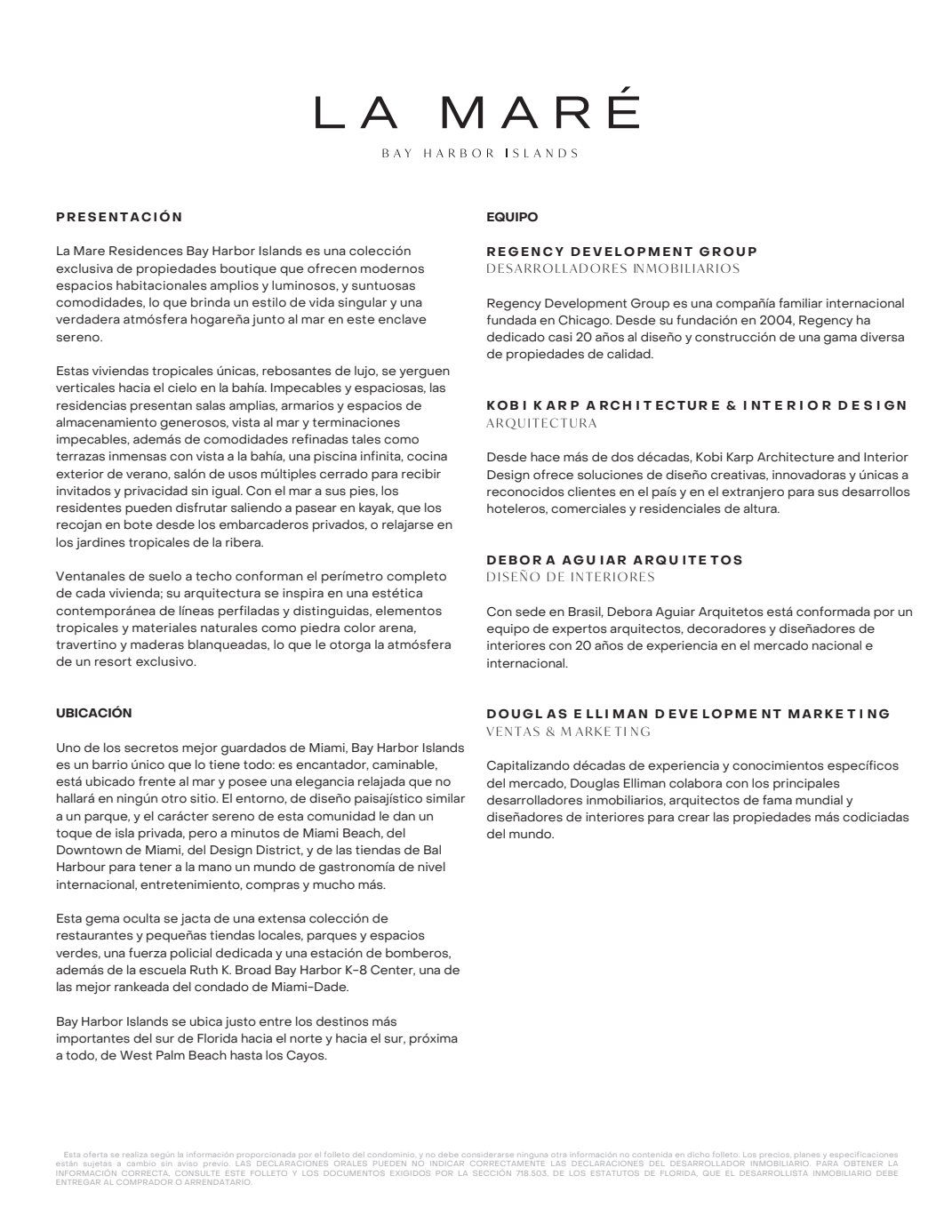 Regency Collection Fact Sheet Spanish Ub
