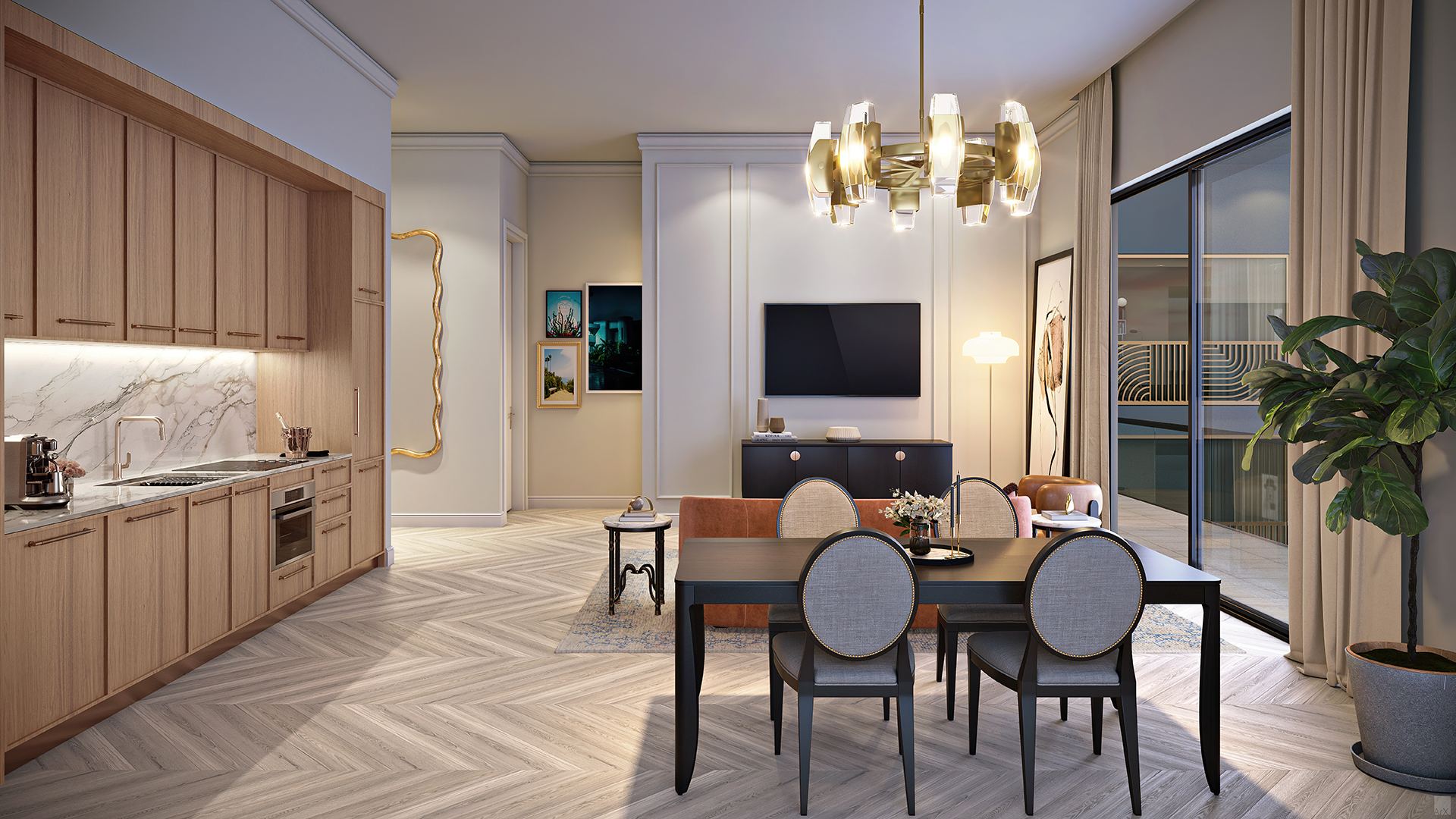 NoMad Wynwood Residences Living Room