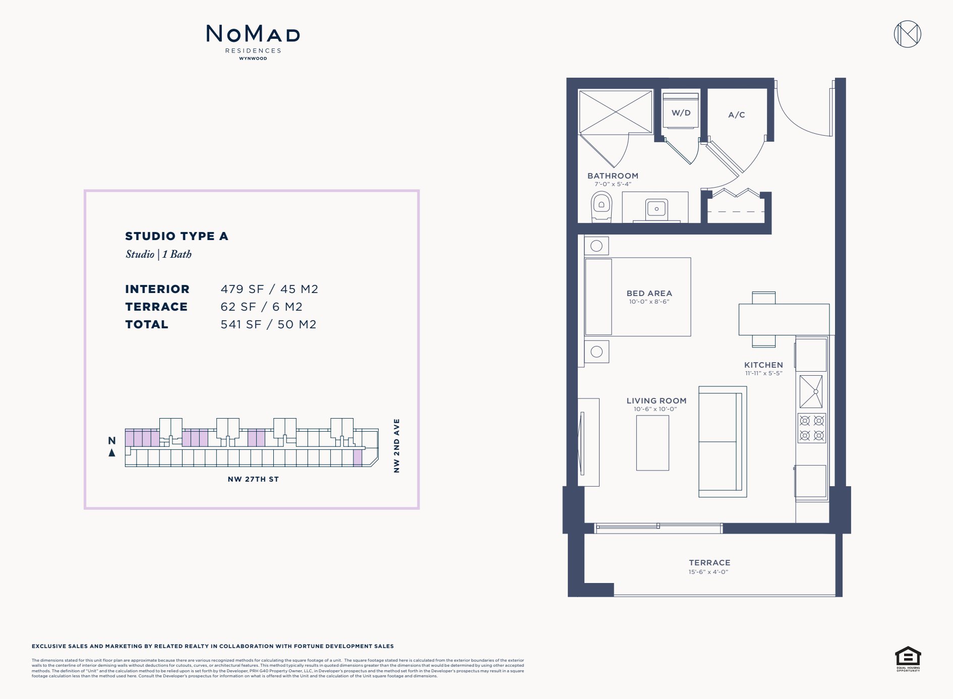 No Mad Residences Floorplans