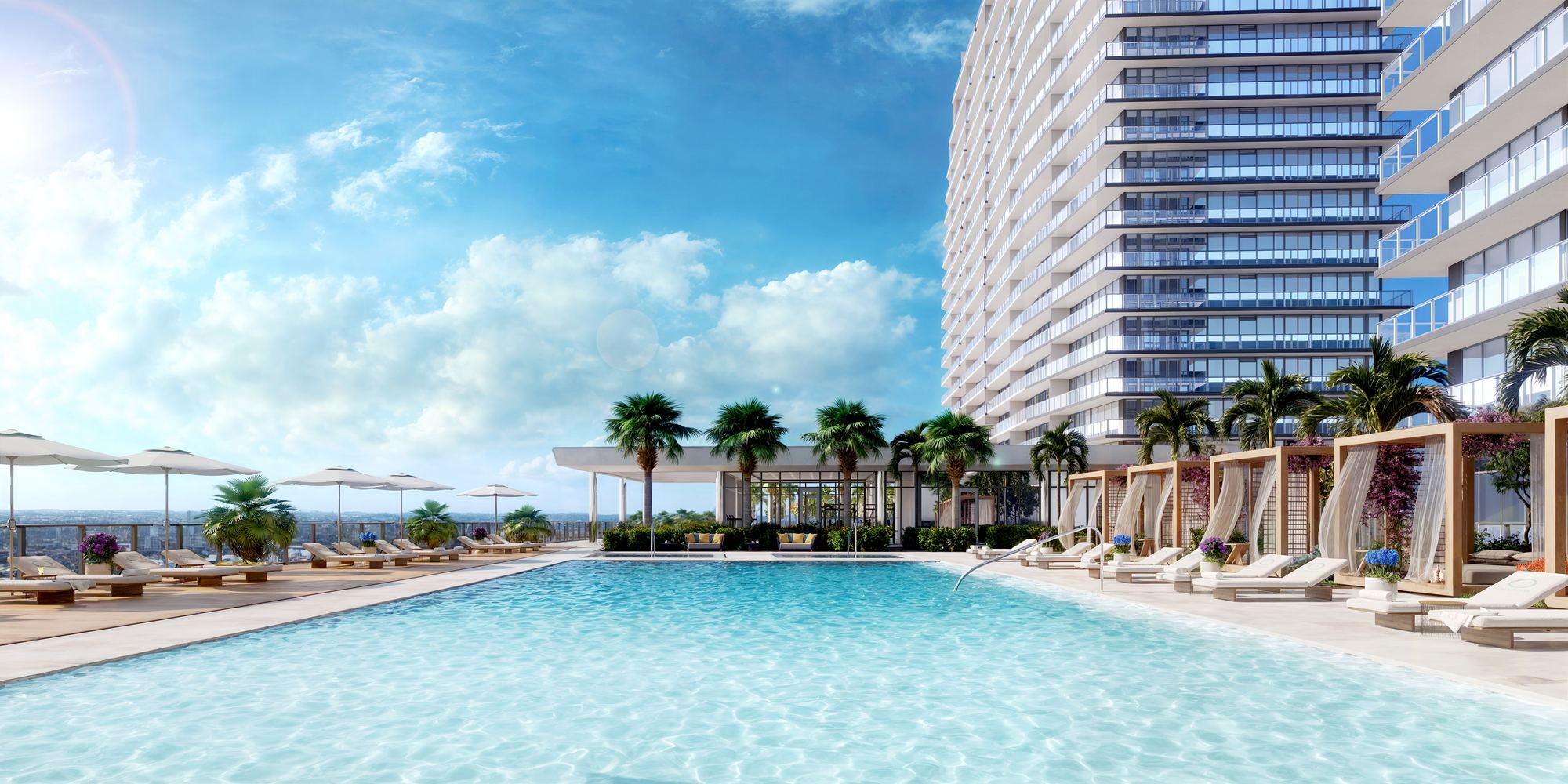 Oasis Hallandale Pool Deck