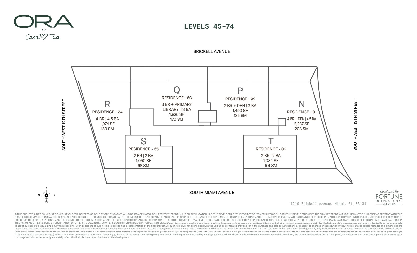 Ora by Casa Tua Key Plan Above