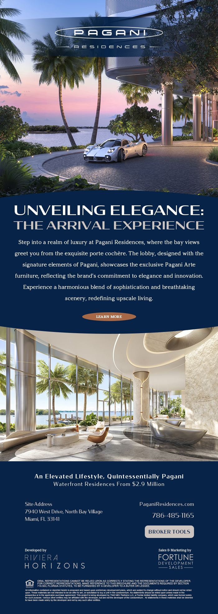 Pagani Residences Arrival
