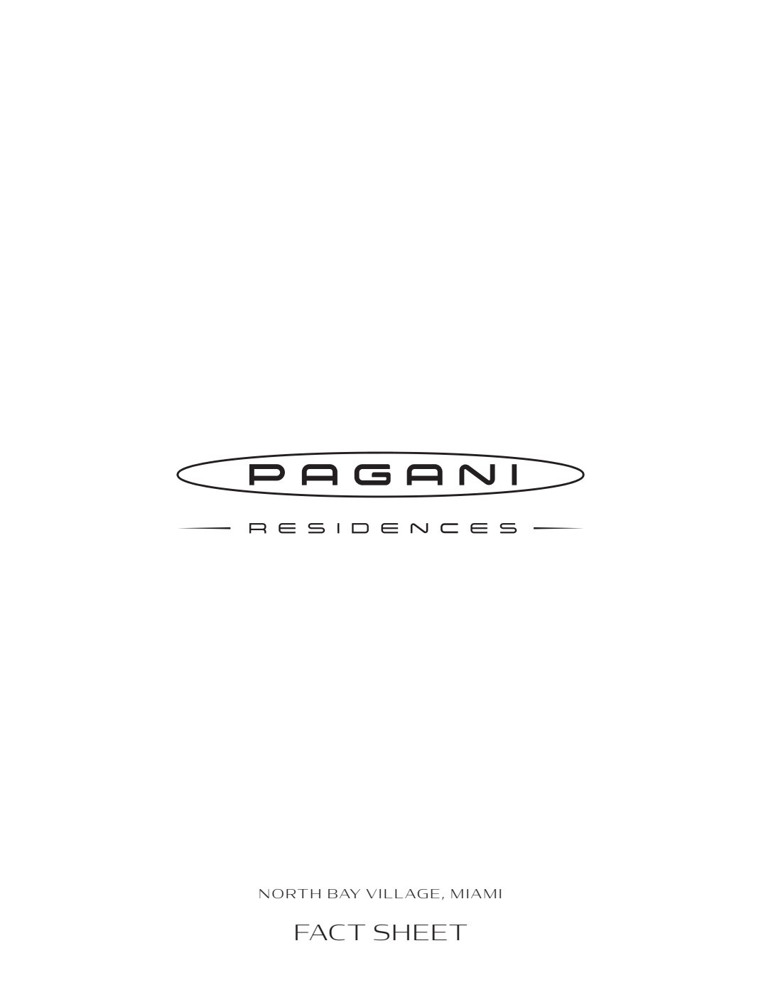 Pagani Residences Fact Sheet Unbranded