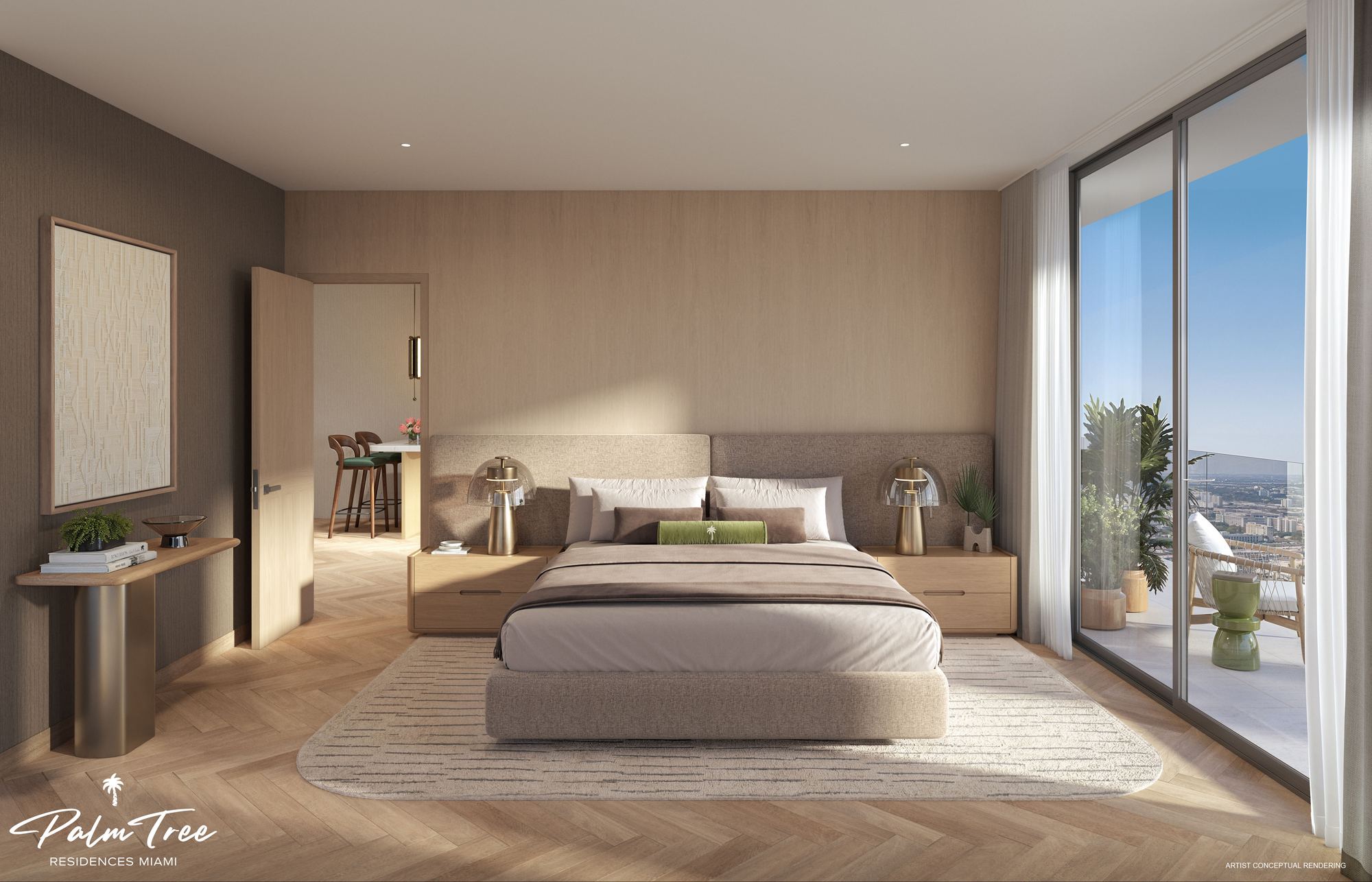 Palm Tree Residences Miami Bedroom