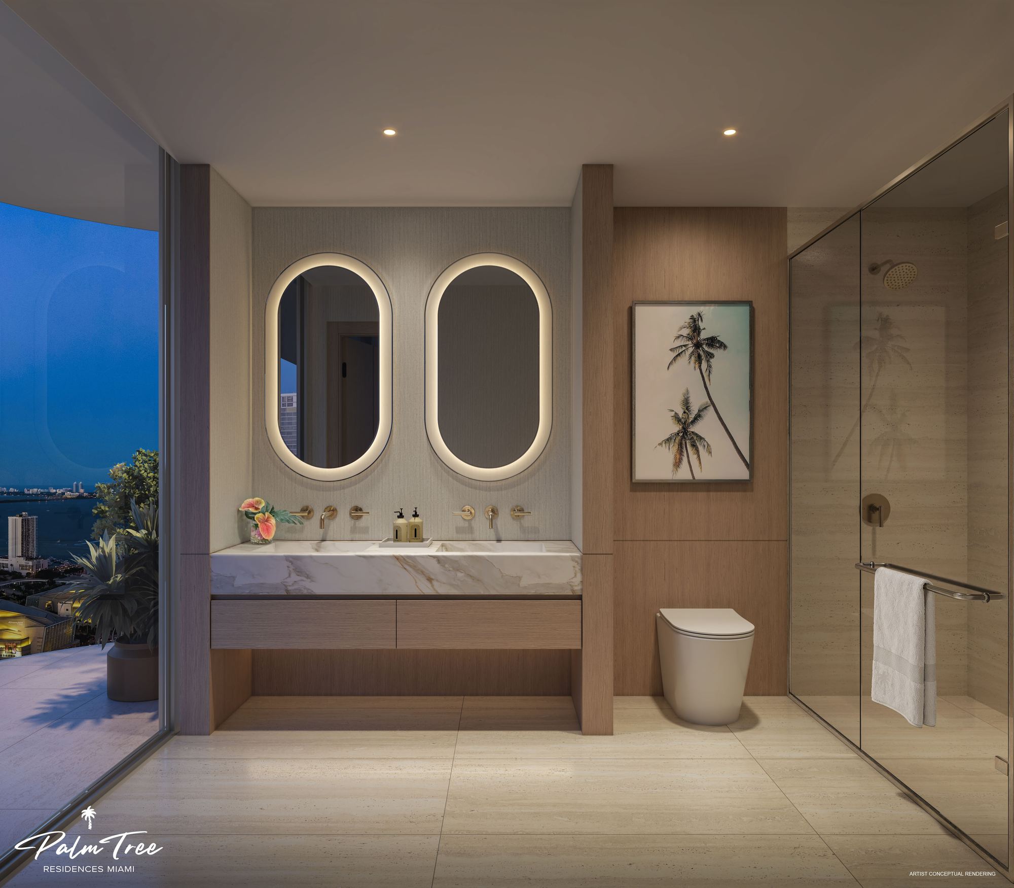 Palm Tree Residences Miami Bathroom