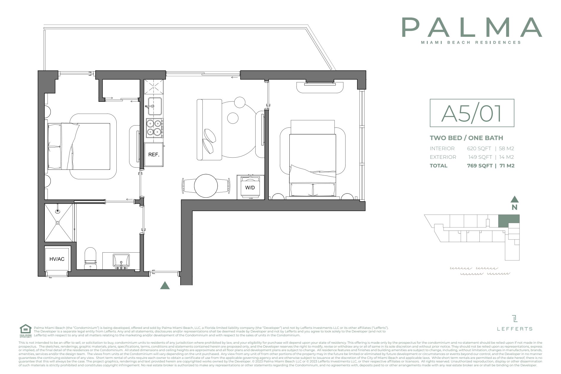 Palma A5:01 Bed Bath