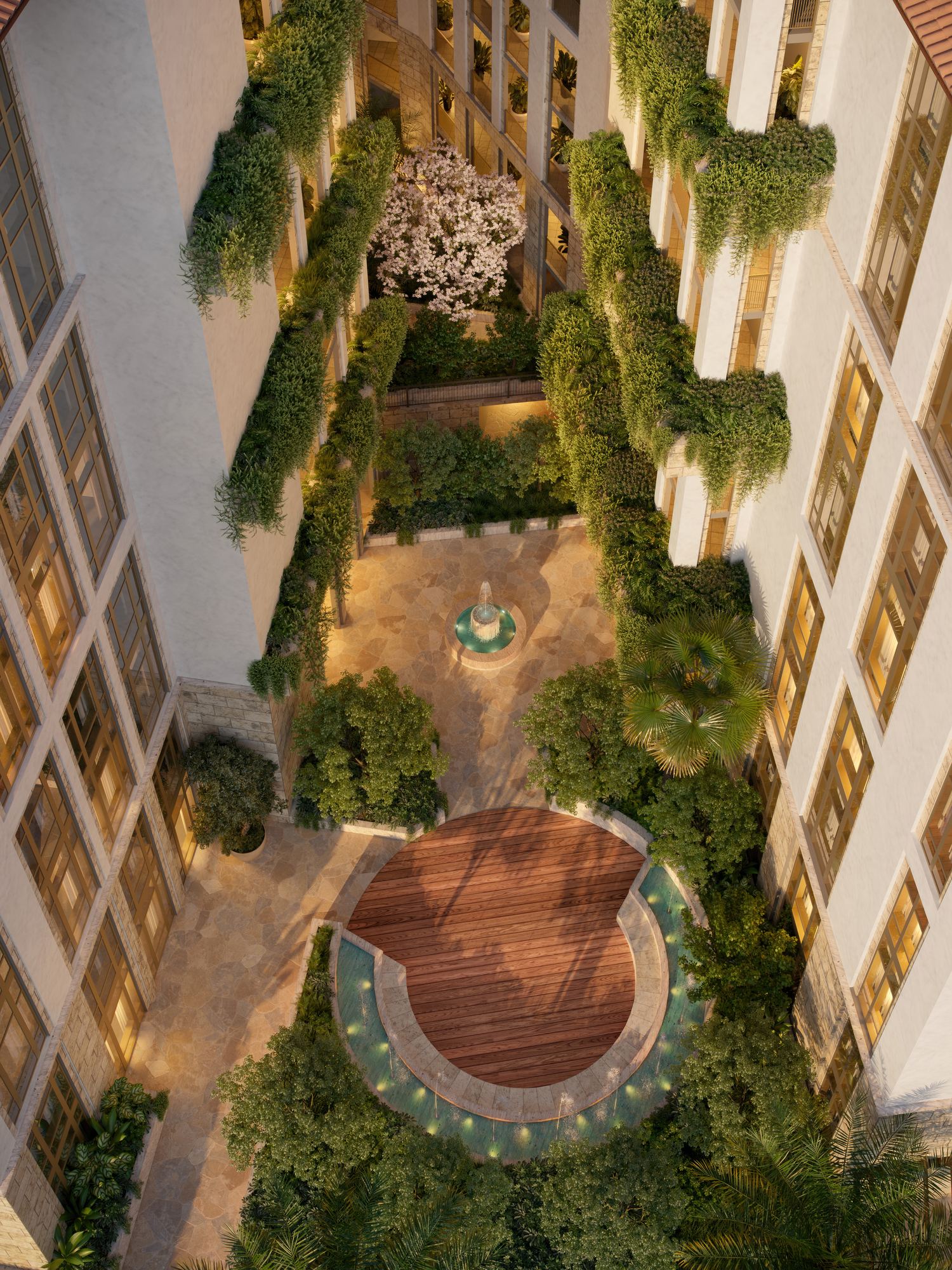 Ponce Park Residences Ponce Park Coral Gables Courtyard