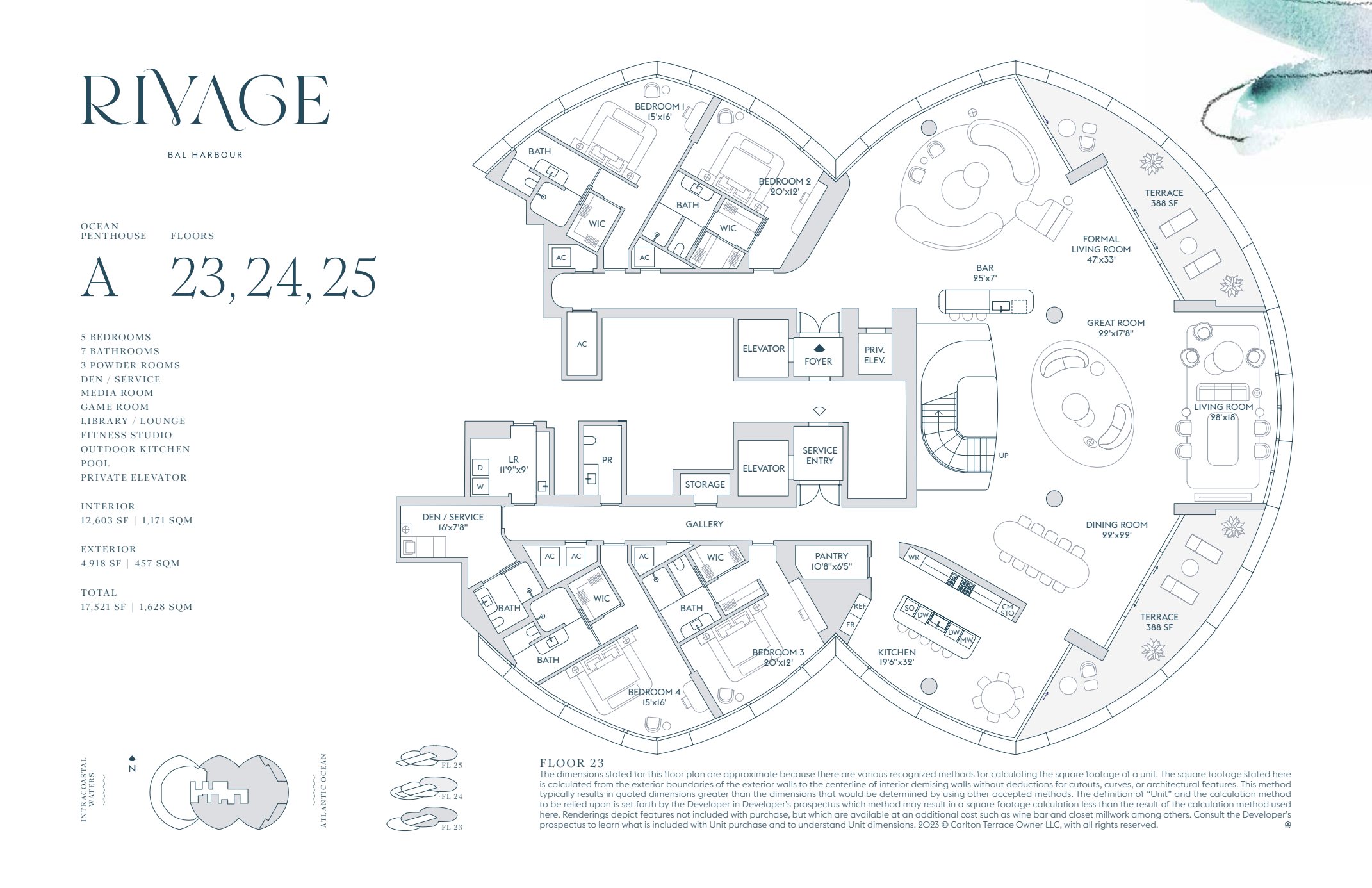 Rivage Bal Harbour Floorplans