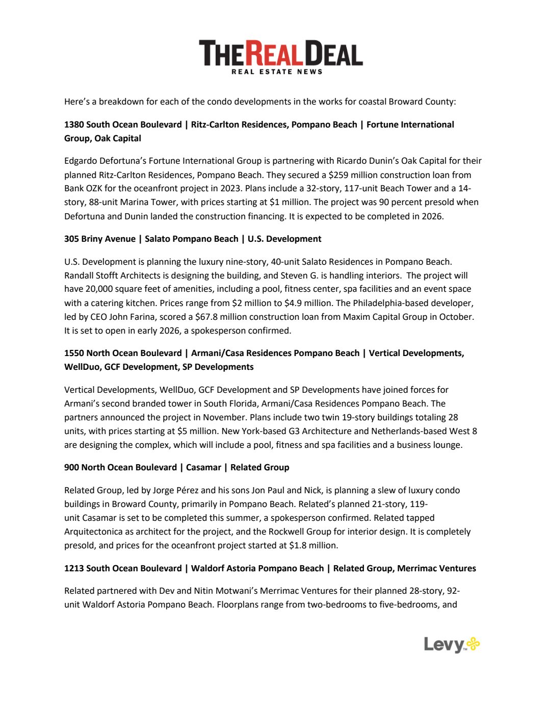 The Real Deal Map Here Is Broward