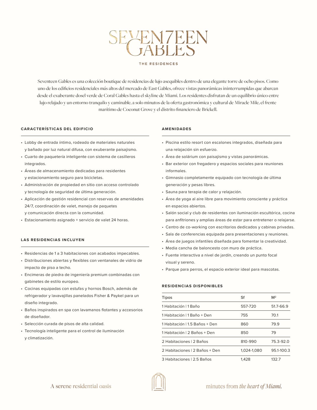 Seventeen Gables Fact Sheet Spanish Un Branded