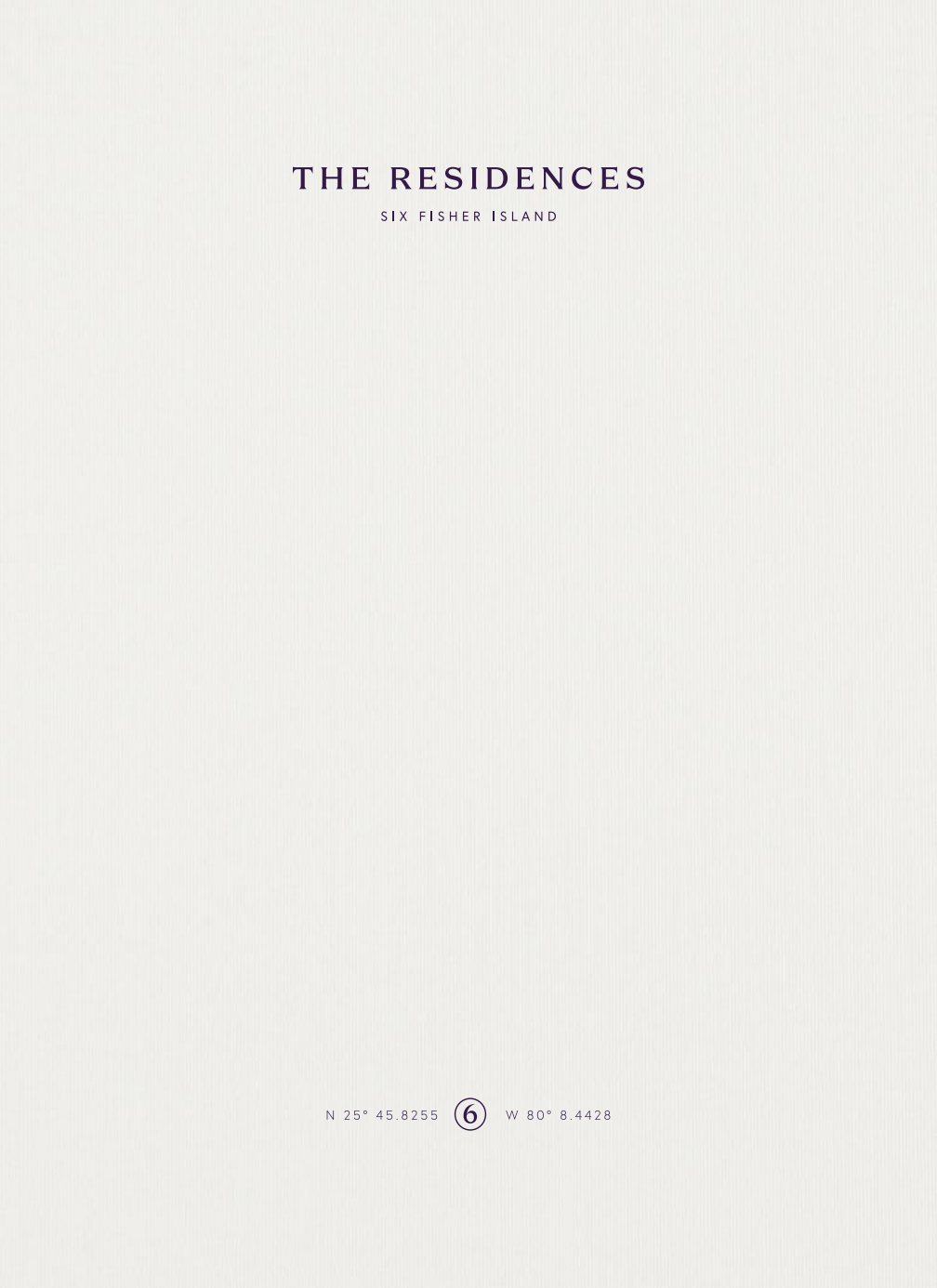 Six Fisher Island Residences Brochure Six Fisher (unbranded) Highlight