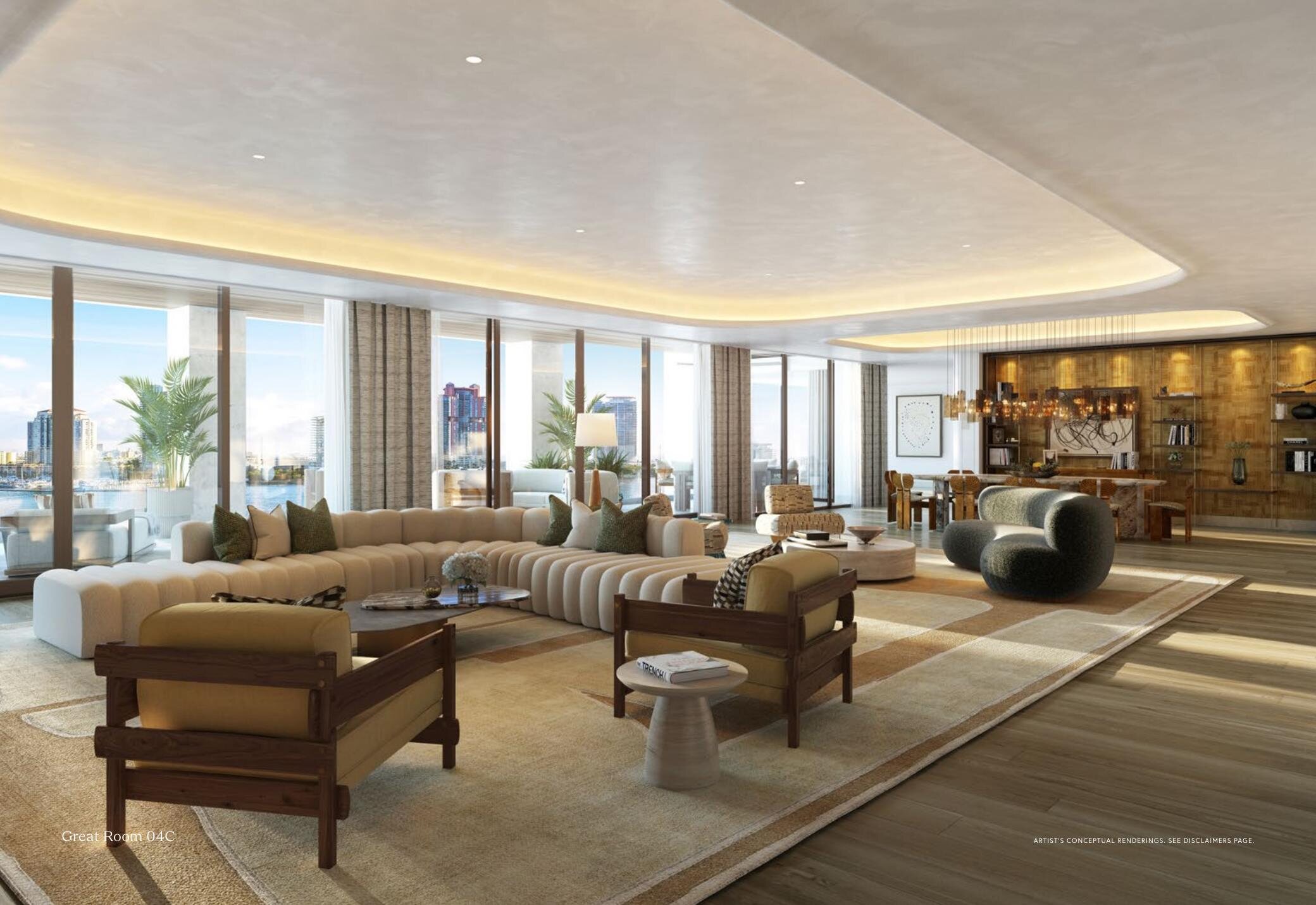 Six Fisher Island Great Room