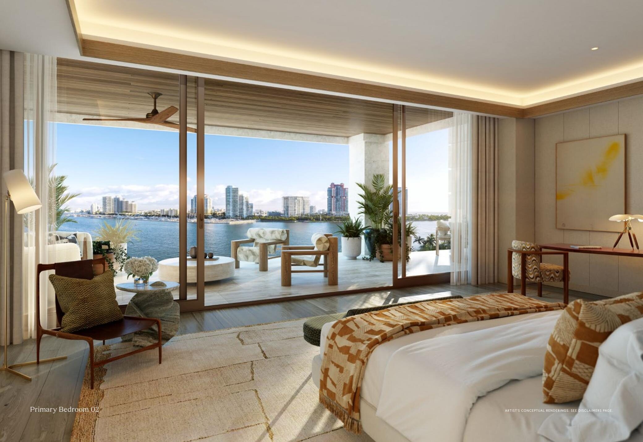 Six Fisher Island Bedroom