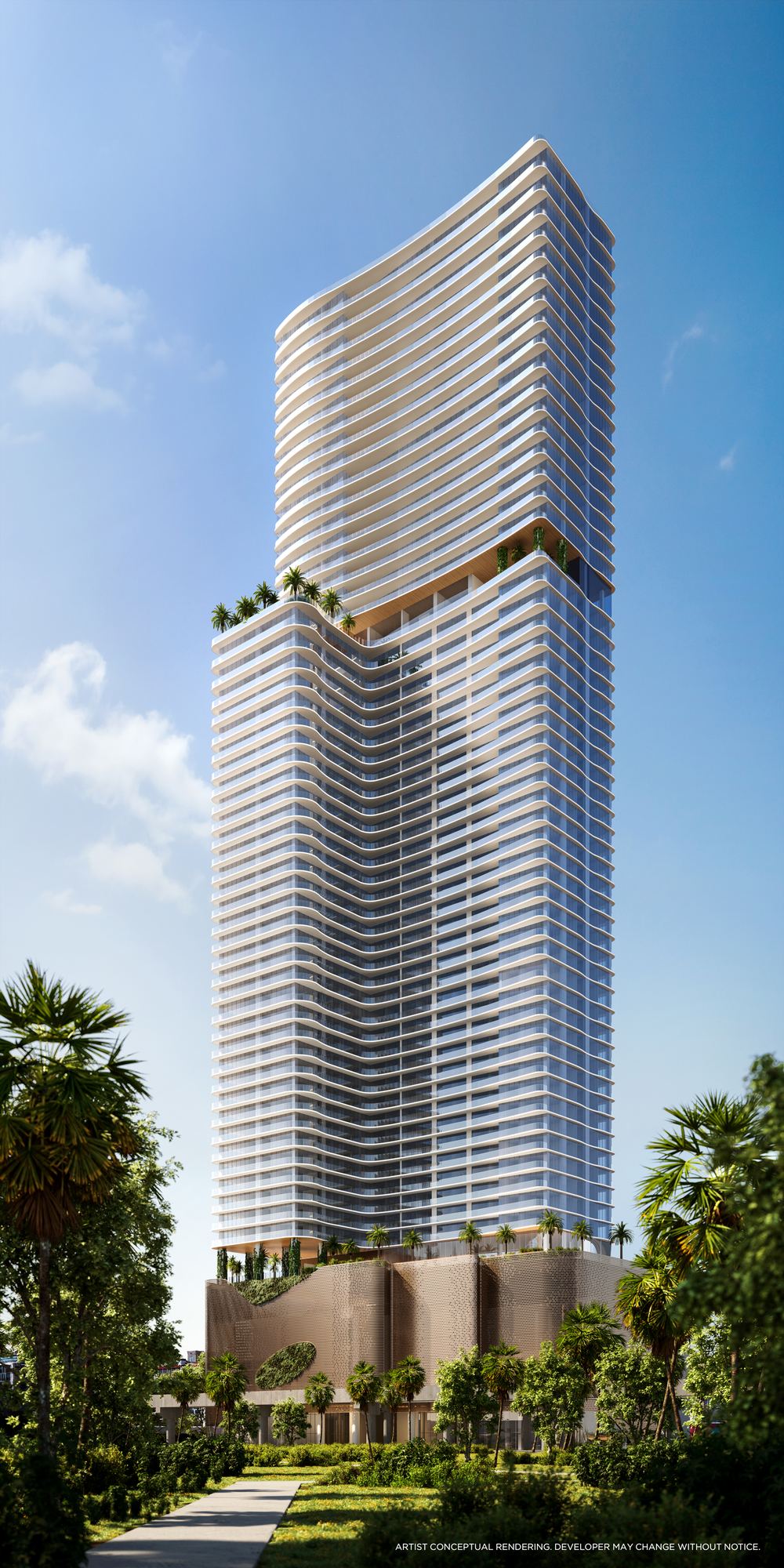The JEM new construction condo project exterior Miami Worldcenter, Downtown Miami, FL