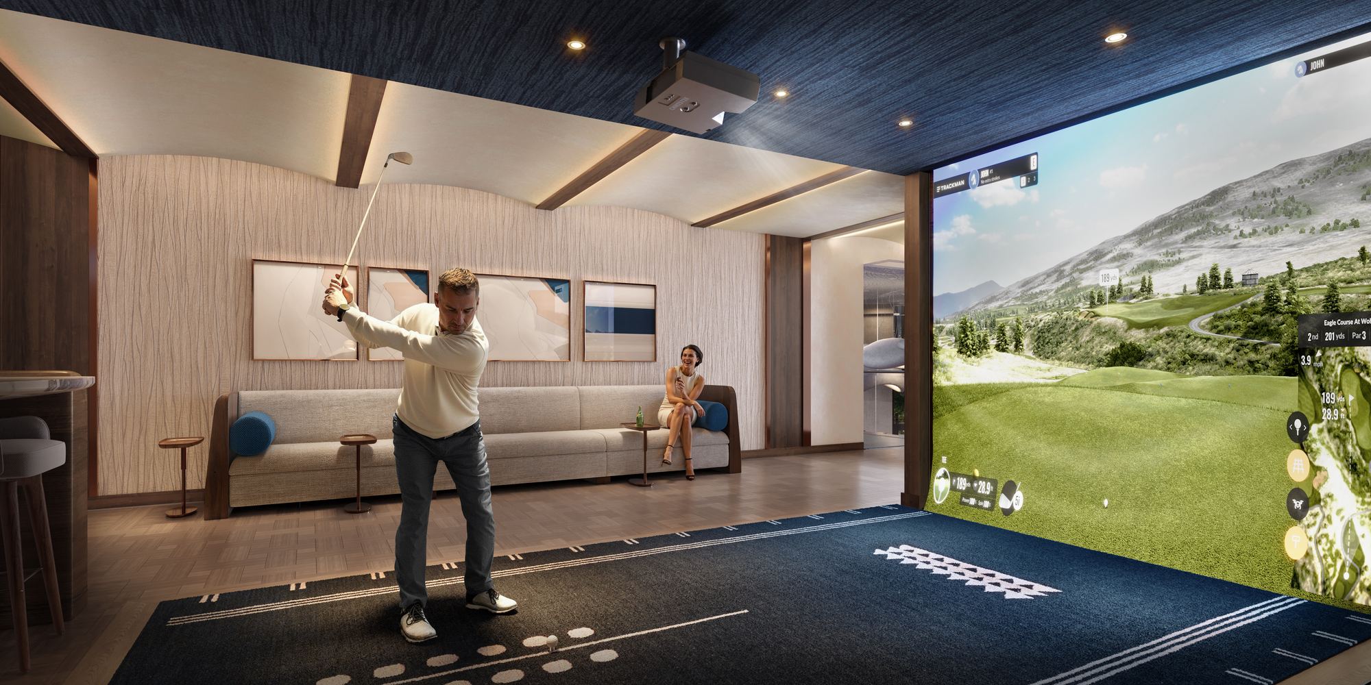 The Lincoln Coconut Grove Golf Simulator